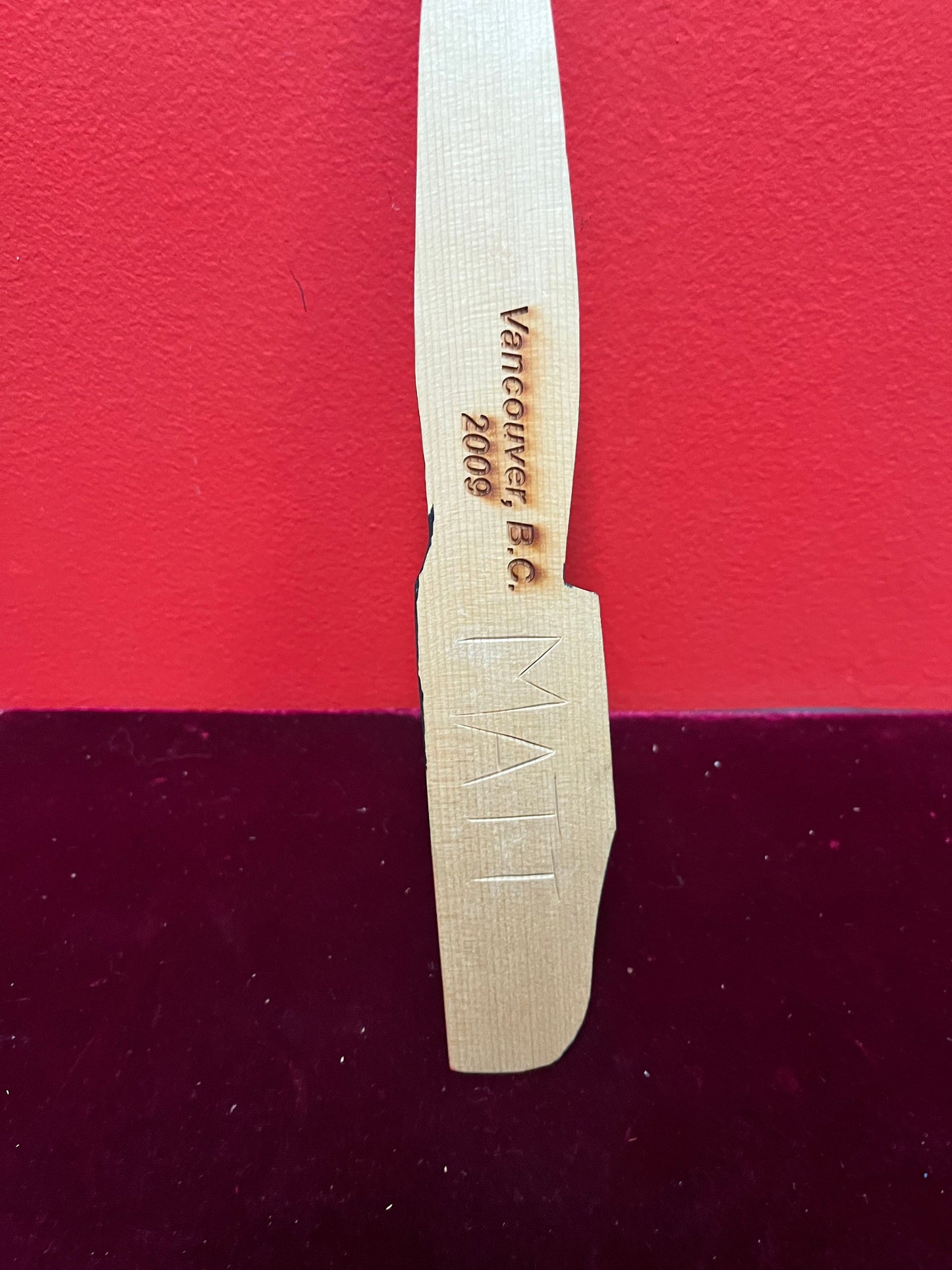 Lovely indigenous first nations pacific northwest coast cedar painted letter opener  great gift  well priced