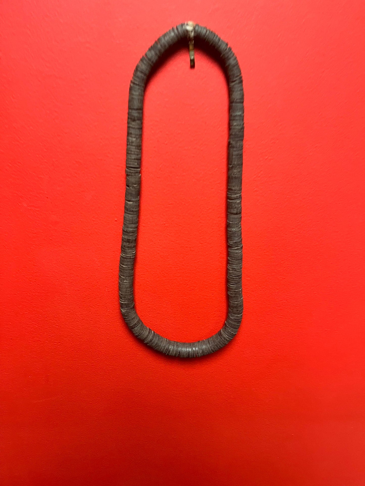 Museum quality antique African wood necklace - approximately 35 inches long  Stunning primitive beauty