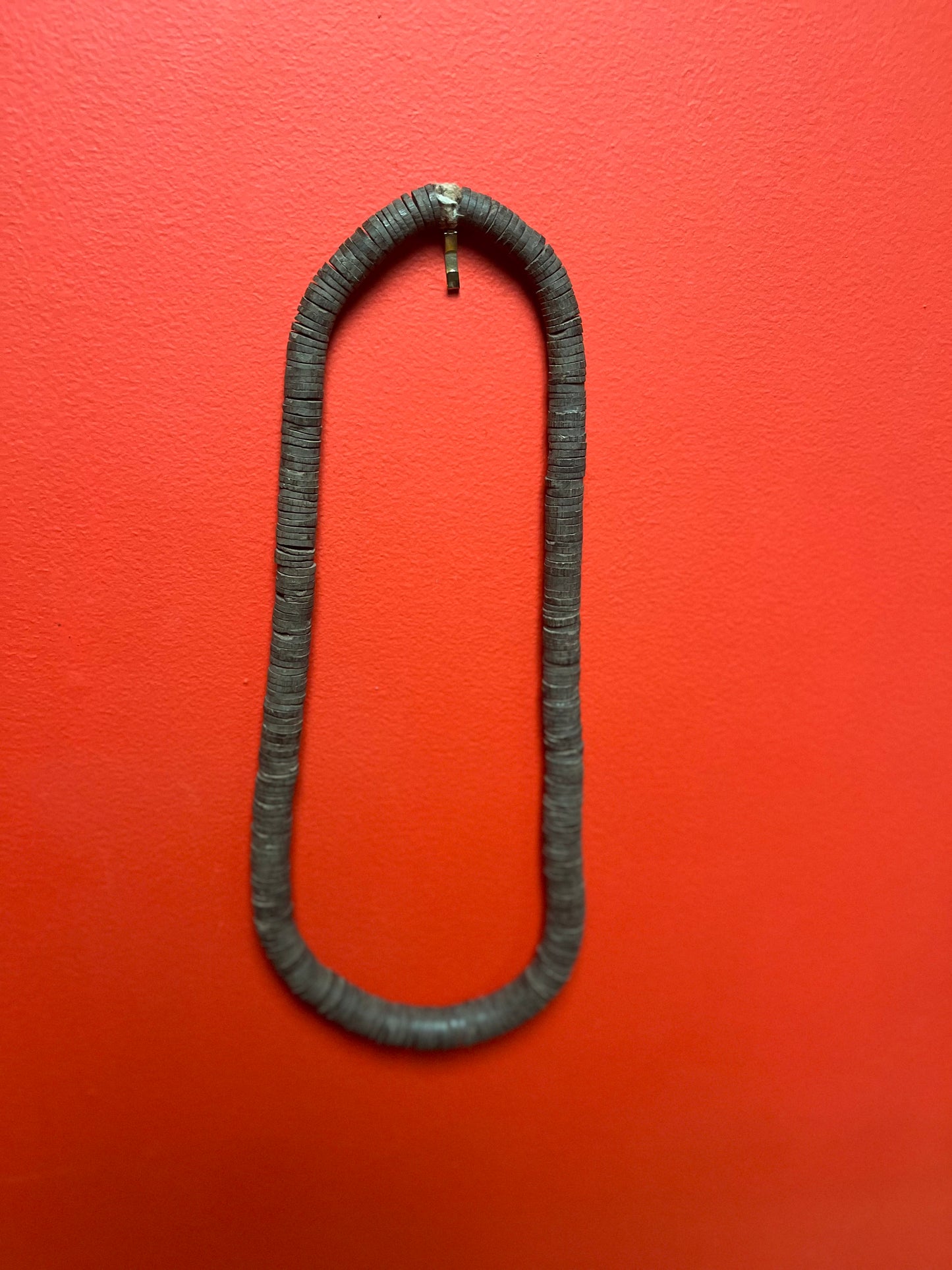 Museum quality antique African wood necklace - approximately 35 inches long  Stunning primitive beauty