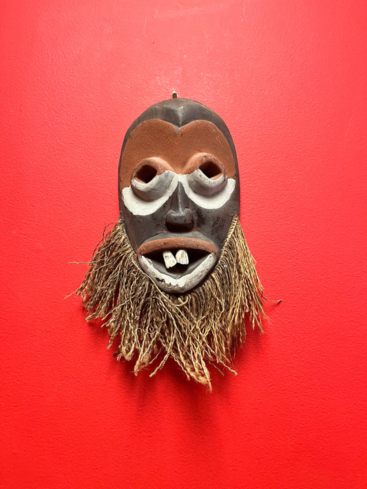 Super cool 12 inch long old old African mask  wow