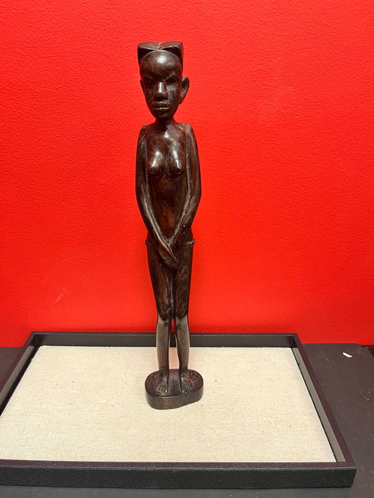 15 inch African ebony wooden nude lady  great detail