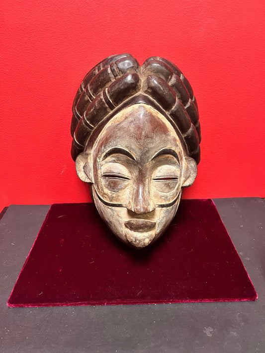 9 x 12 high western African hand carved ceremonial mask   amazing patina and detail  read to hang  ready to gift - wow