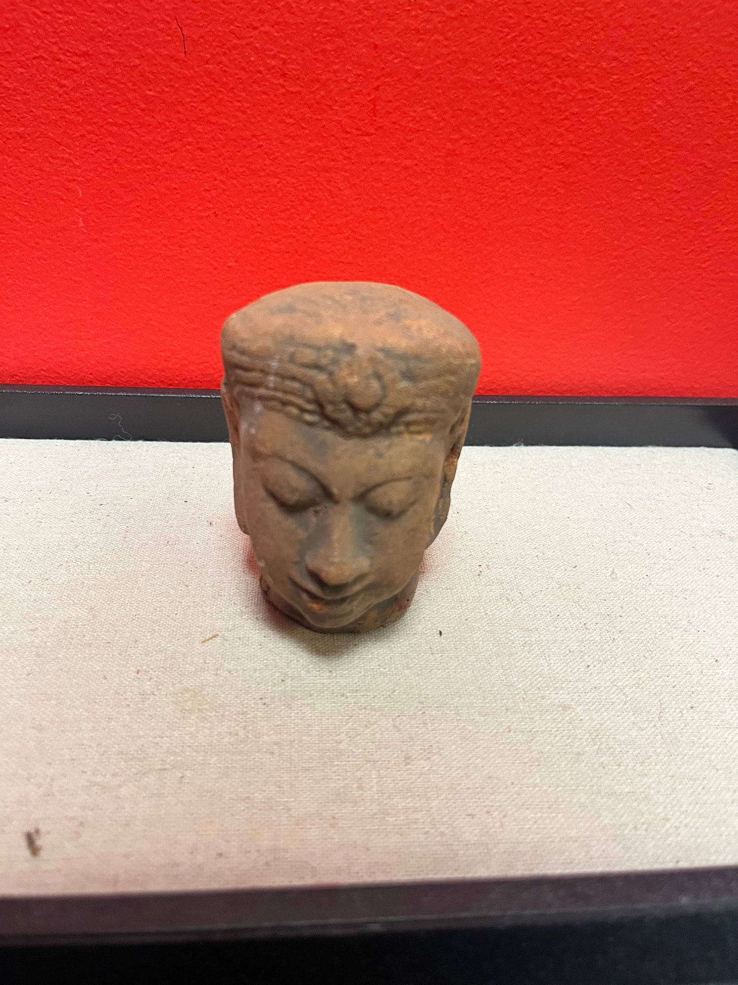 A  Lovely 3 inch high Asian clay bust of a man