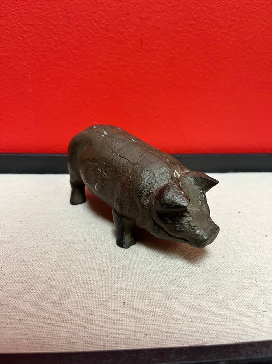 Lovely 6 inch long cast iron pig