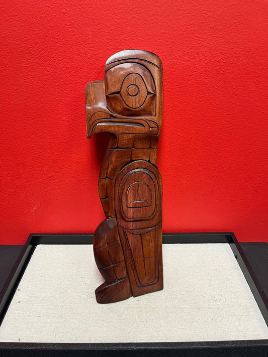 Lovely, 13.5 inch tall indigenous first nations Pacific northwest coast Thunderbird plaque   needs a hanger  - attributed to Joseph family