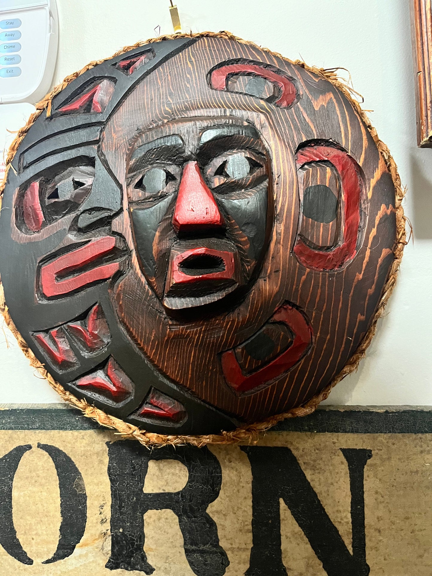 Stunning 12 inch moon mask by Ronald Thomas  indigenous first nation Pacific Northwest coast beauty  great detail