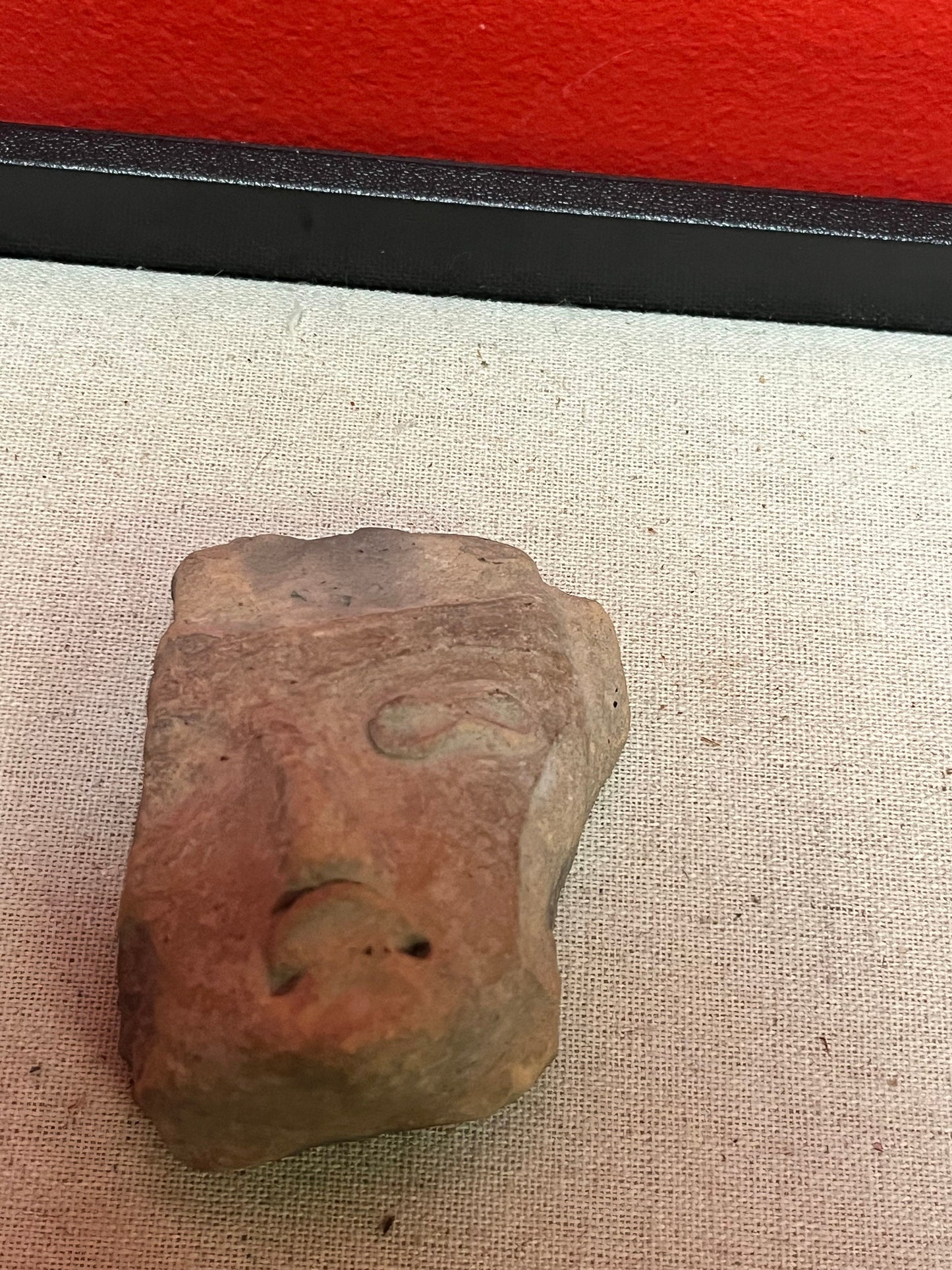 Absolutely fabulous museum quality pre-Colombian Head statue   from an estate - information on back  wow