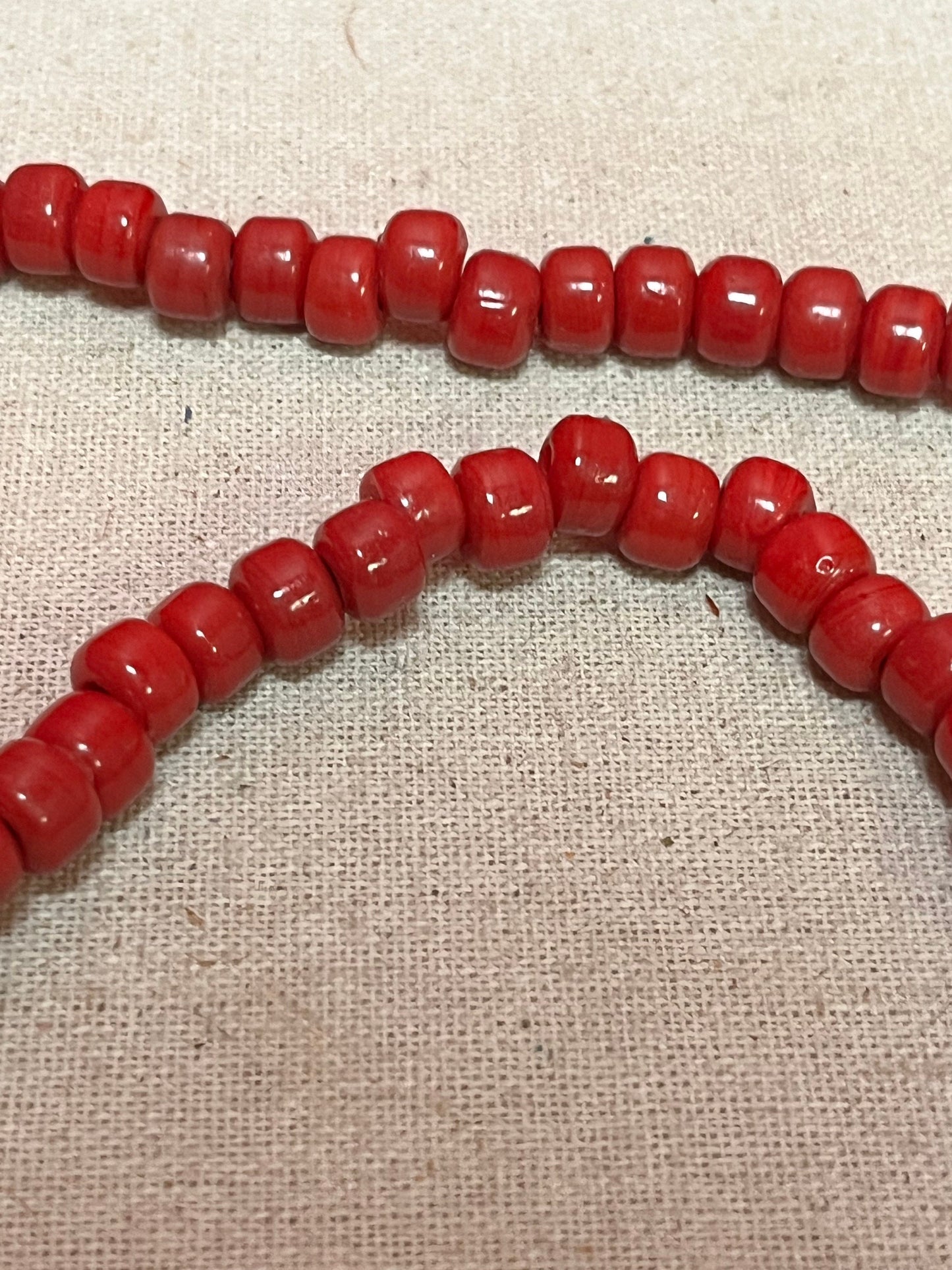 Rare museum quality antique 19 century indigenous First Nations coast trade beads  approximately 22 inches long