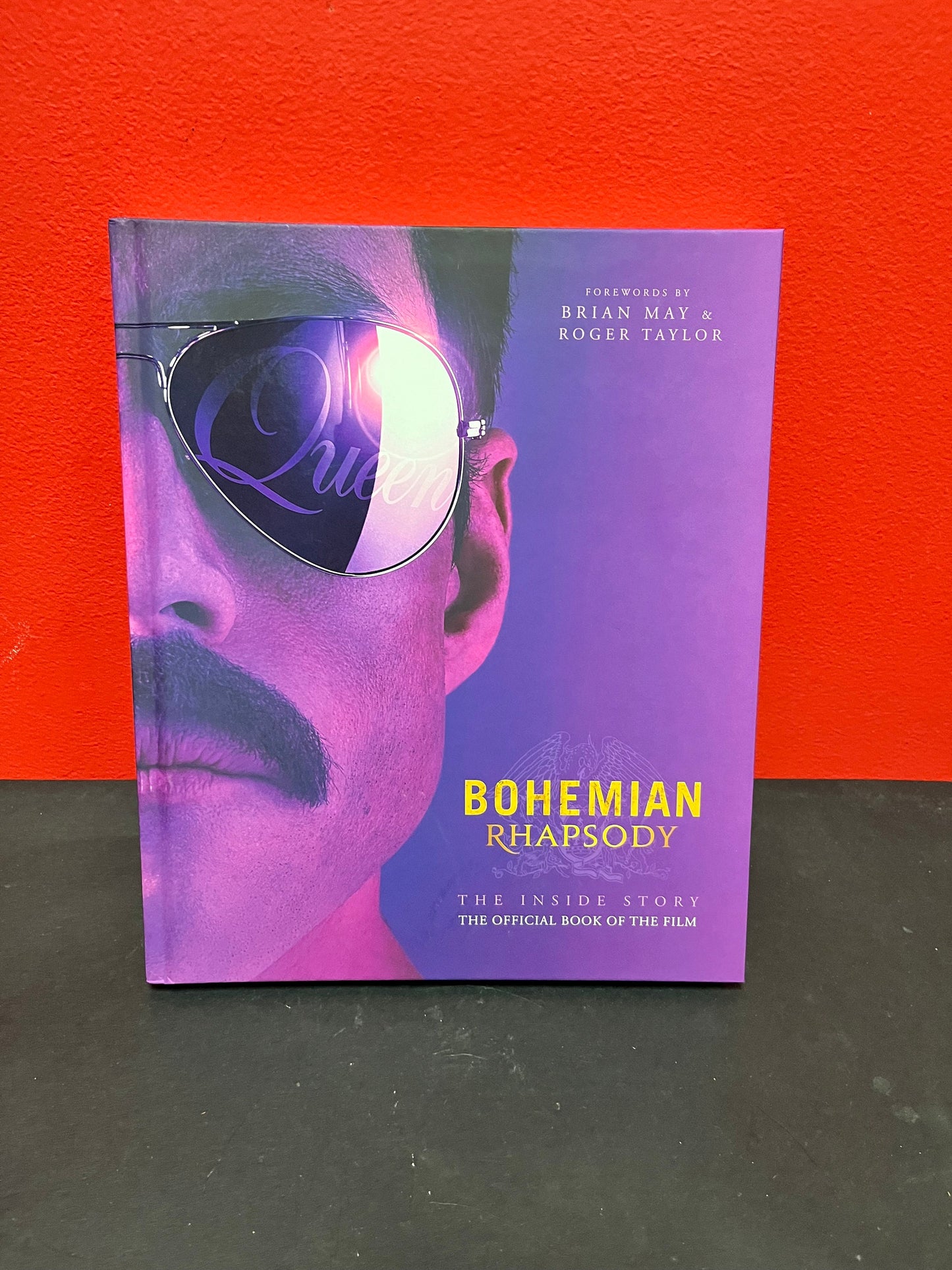 Cool, Bohemian Rhapsody, the inside story official book of the film   11 1/2 x 9 1/2 and full of writing and photos