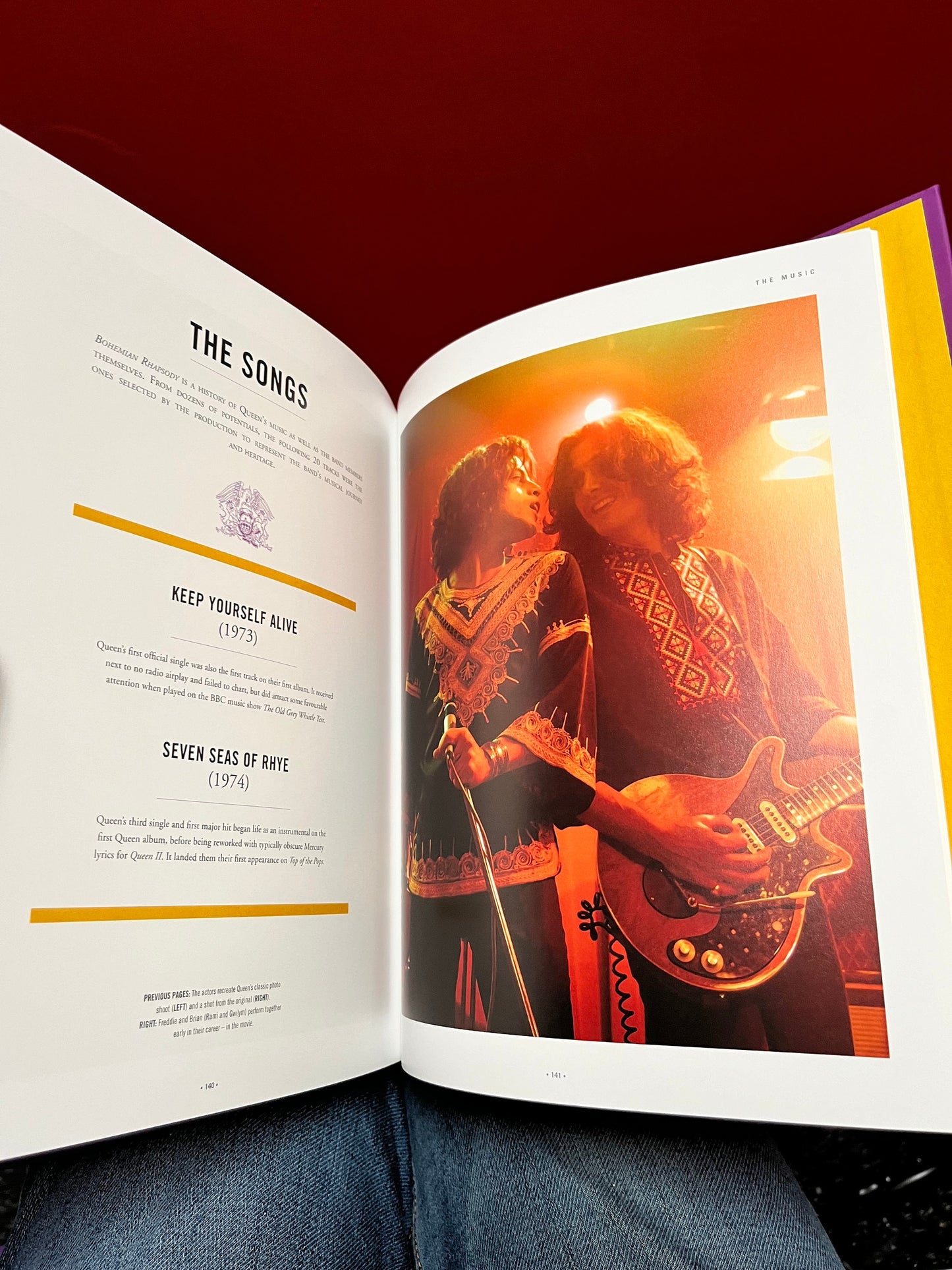 Cool, Bohemian Rhapsody, the inside story official book of the film   11 1/2 x 9 1/2 and full of writing and photos