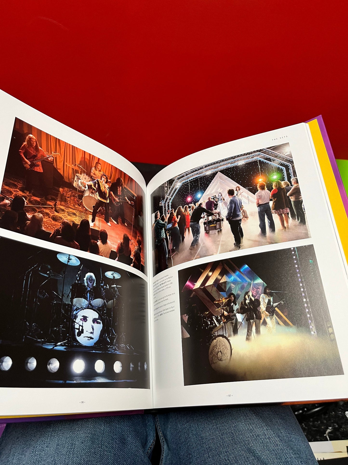 Cool, Bohemian Rhapsody, the inside story official book of the film   11 1/2 x 9 1/2 and full of writing and photos