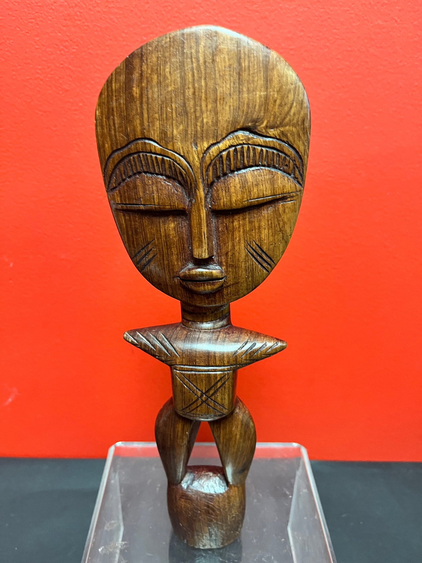 Lovely vintage African Ashanti statue  12 inches tall