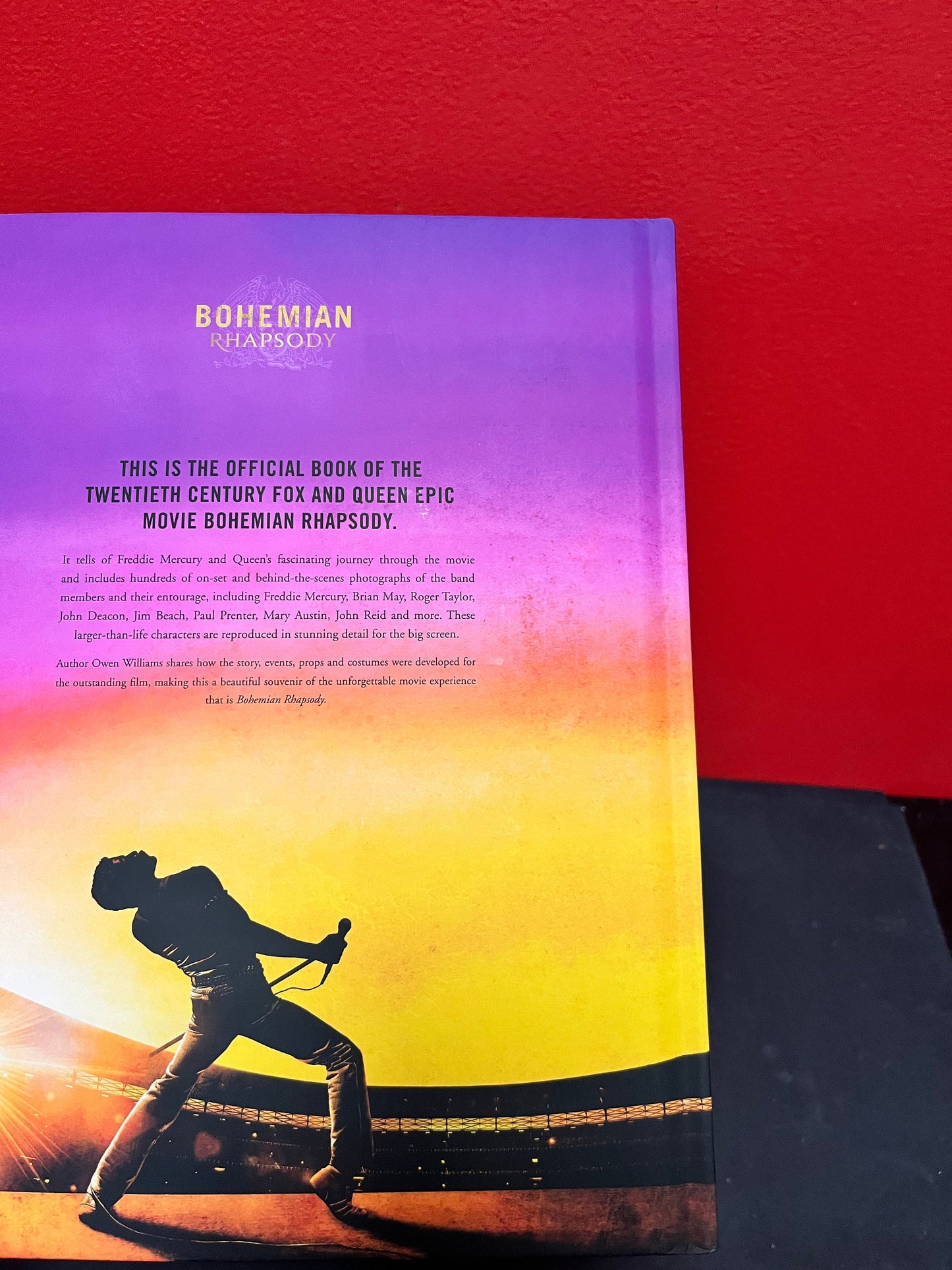 Cool, Bohemian Rhapsody, the inside story official book of the film   11 1/2 x 9 1/2 and full of writing and photos