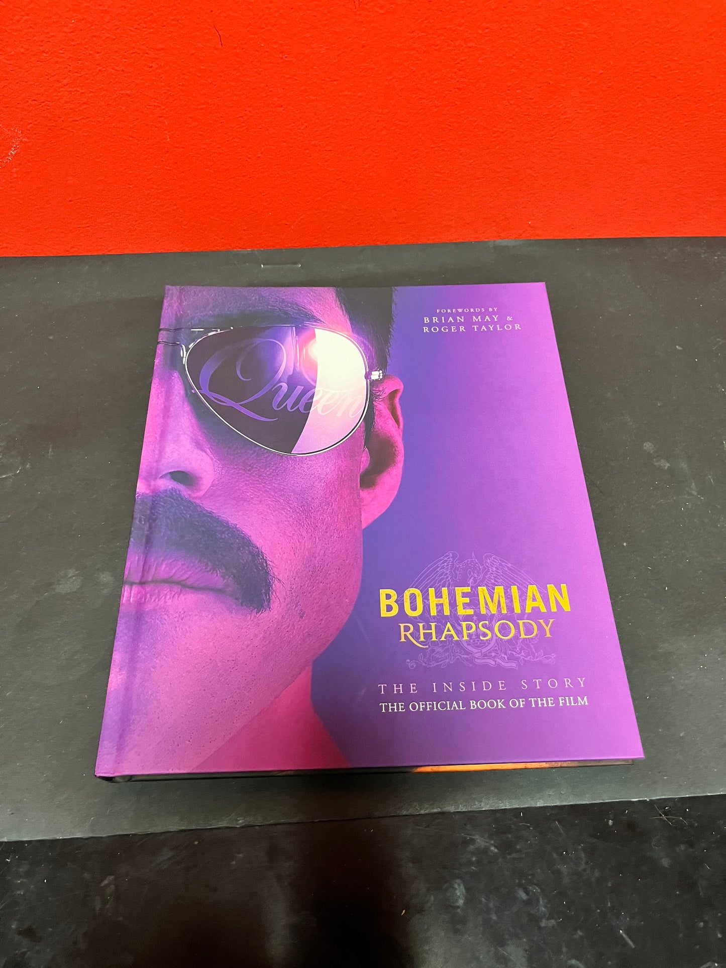 Cool, Bohemian Rhapsody, the inside story official book of the film   11 1/2 x 9 1/2 and full of writing and photos