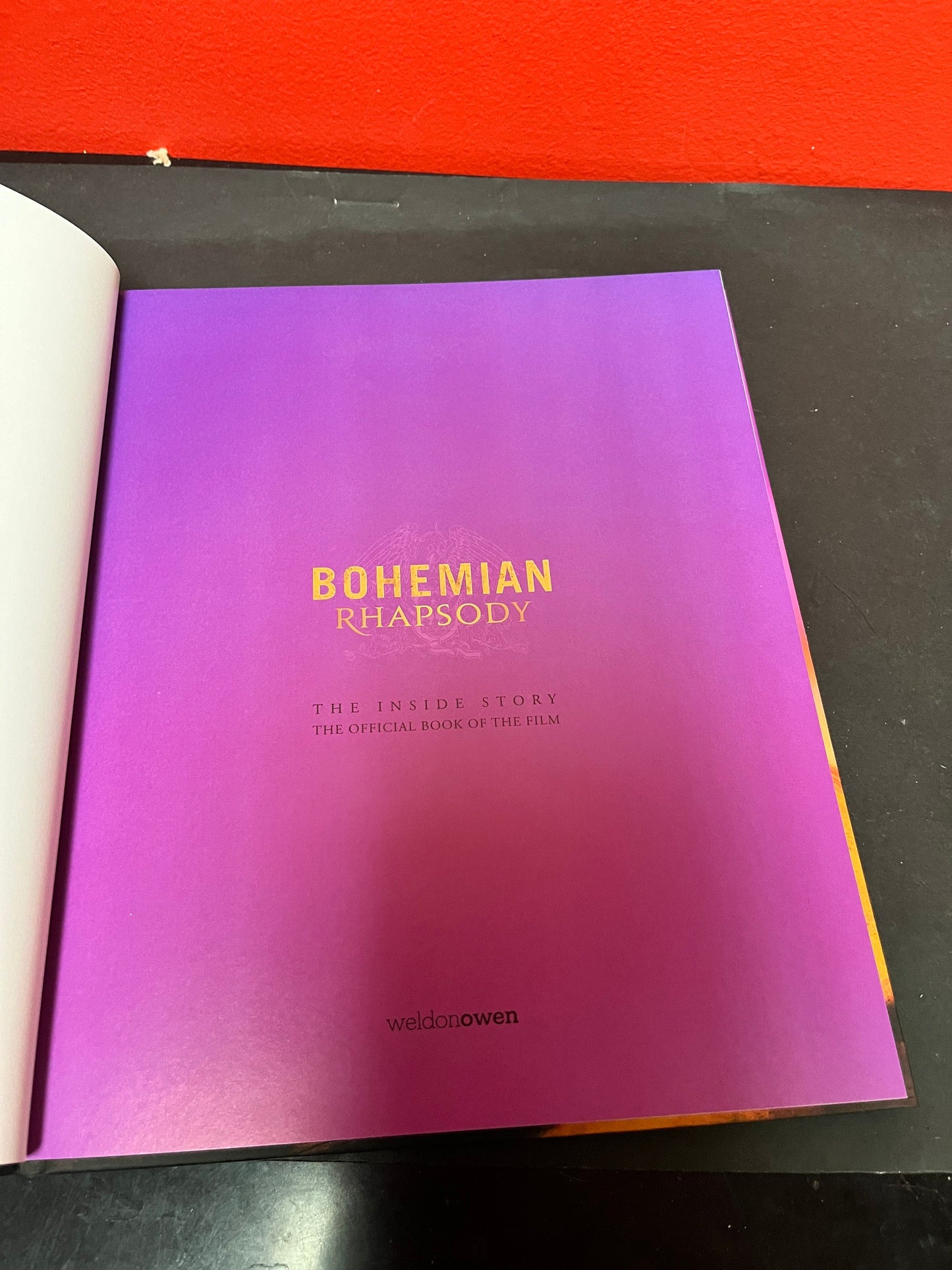 Cool, Bohemian Rhapsody, the inside story official book of the film   11 1/2 x 9 1/2 and full of writing and photos