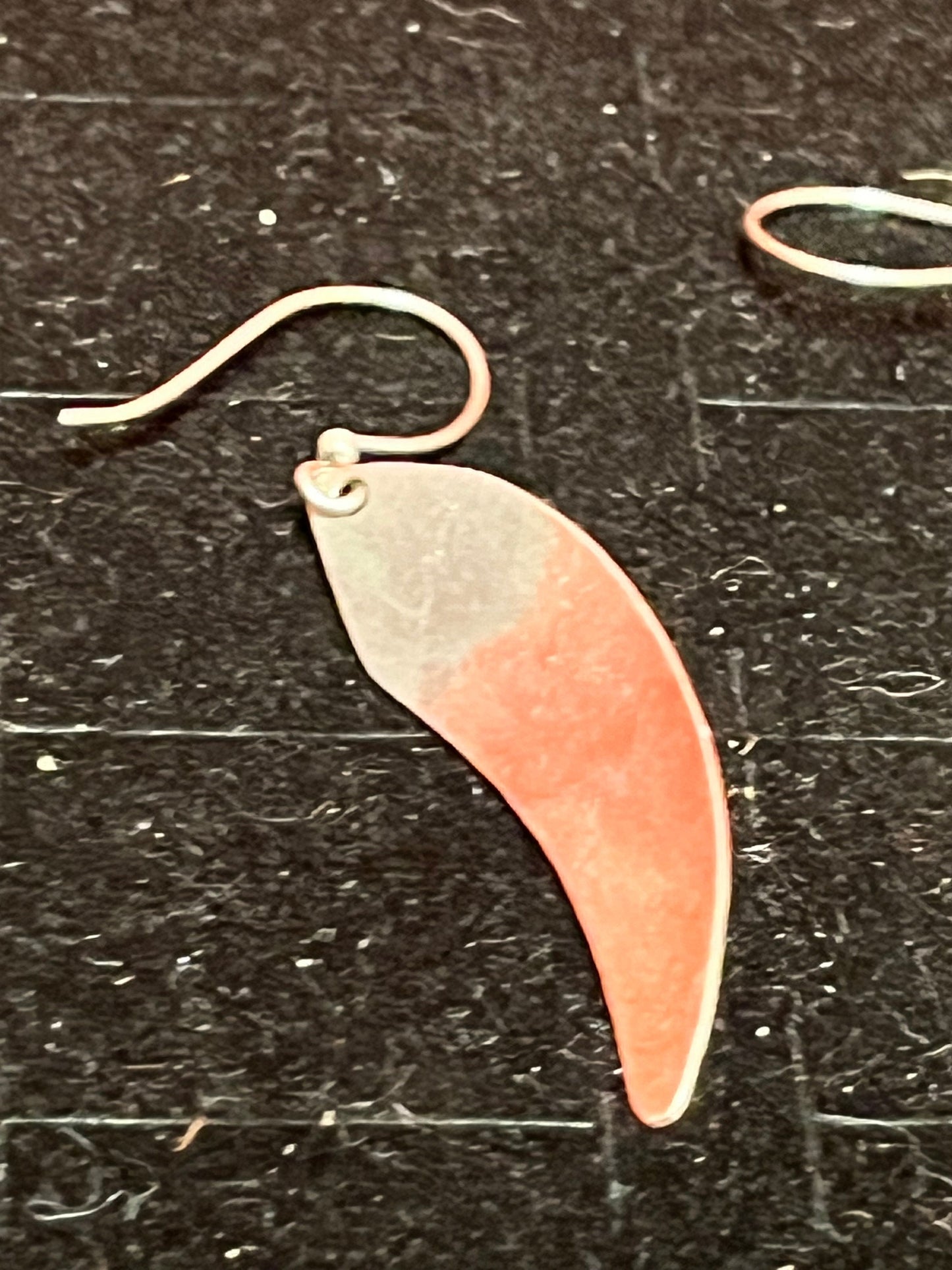 Beautiful indigenous first nations sterling silver feather earrings