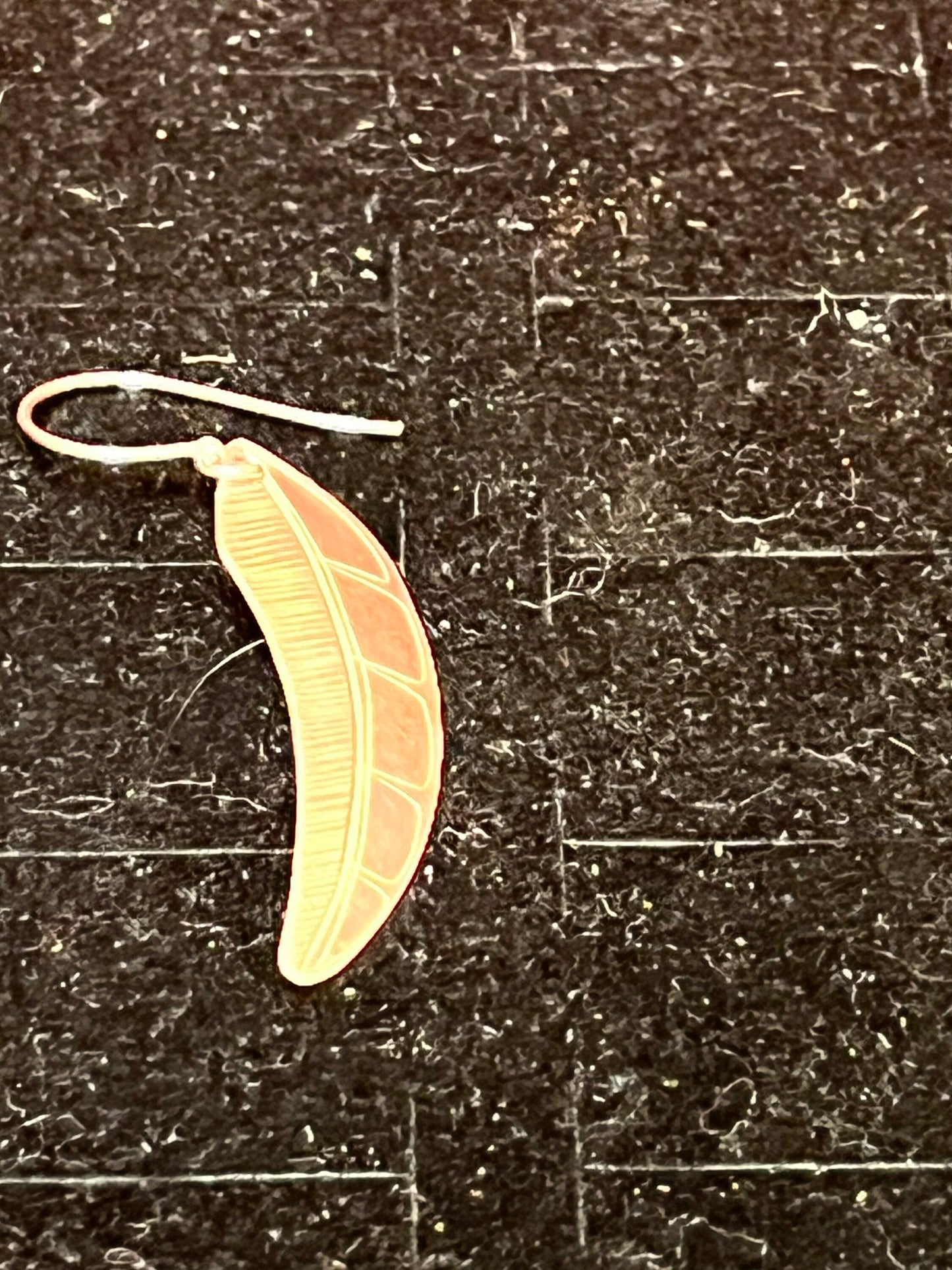 Beautiful indigenous first nations sterling silver feather earrings