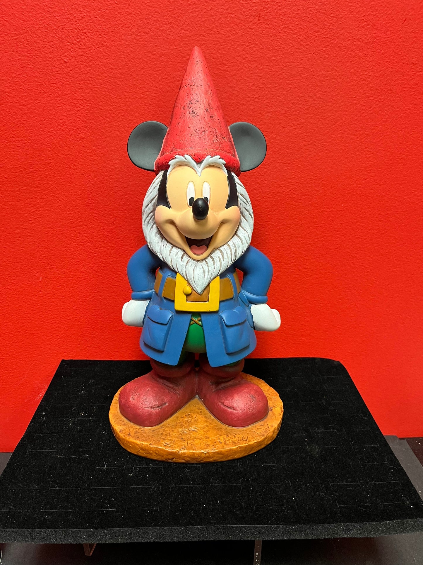 A  Magical 14 x 6 authentic Disney Mickey Mouse gnome  perfect condition  Disney Mickey gnome -