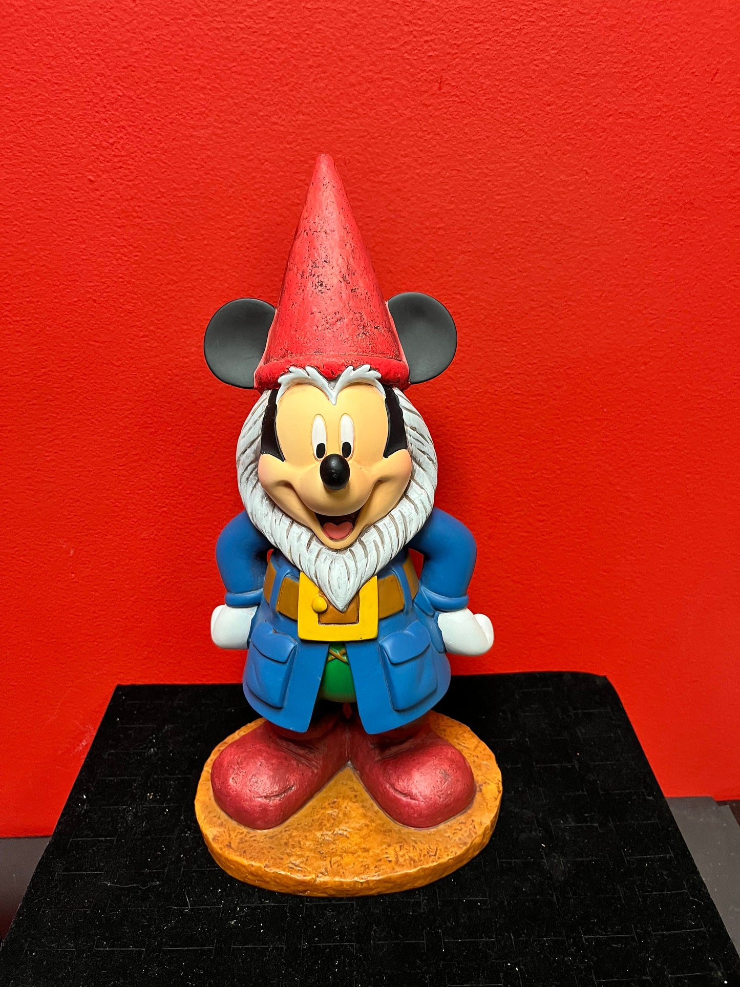 A  Magical 14 x 6 authentic Disney Mickey Mouse gnome  perfect condition  Disney Mickey gnome -