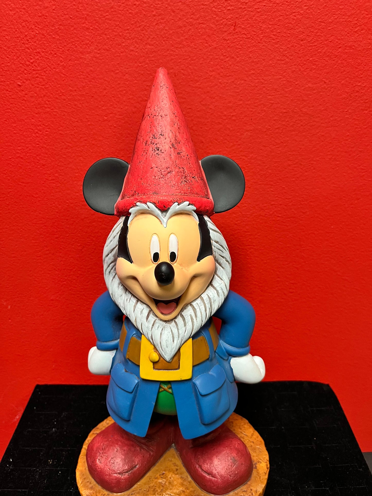 A  Magical 14 x 6 authentic Disney Mickey Mouse gnome  perfect condition  Disney Mickey gnome -