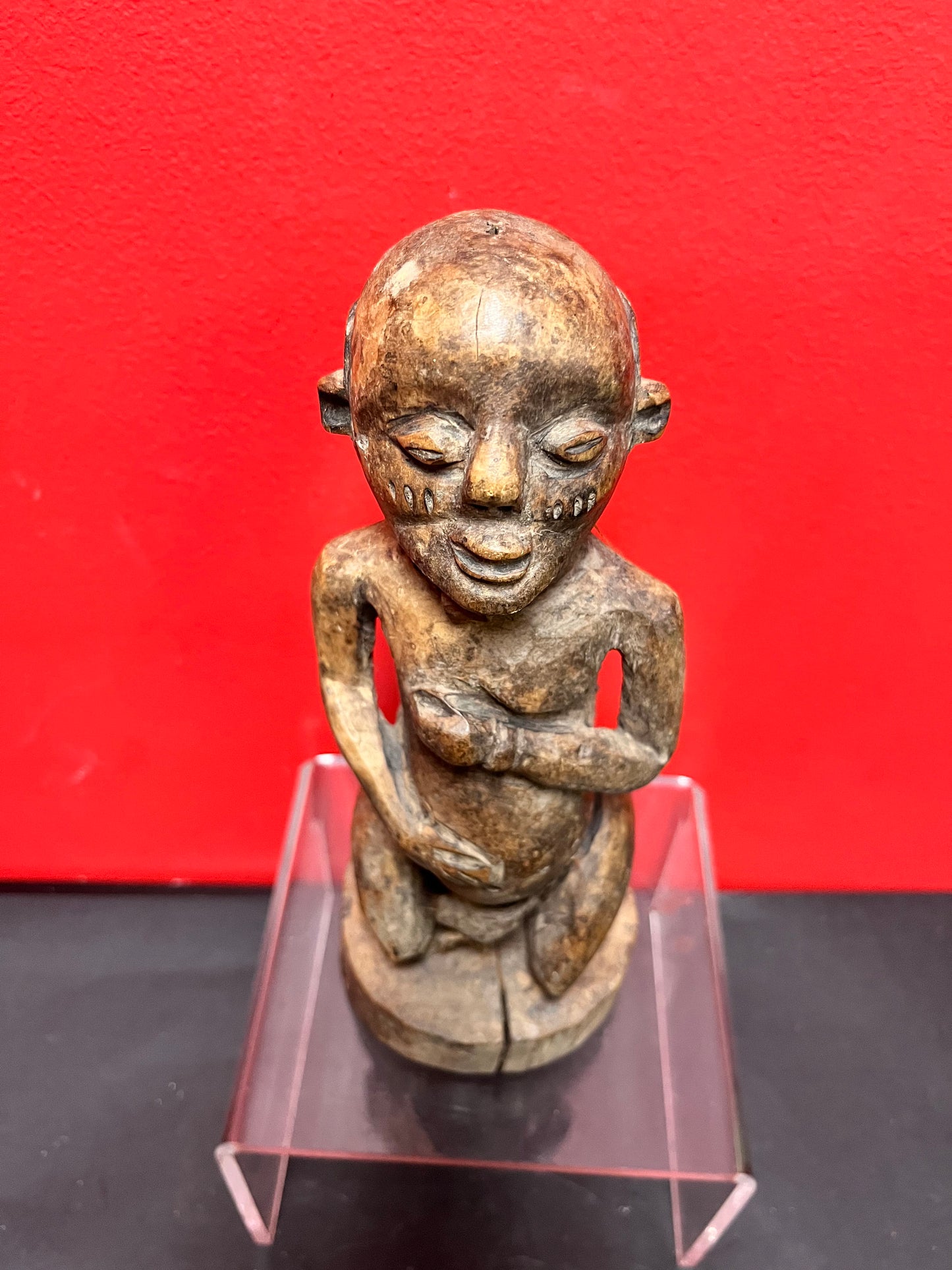 Fabulous rare early 1900s, 10 inch tall African fertility statue  great condition and wonderful patina