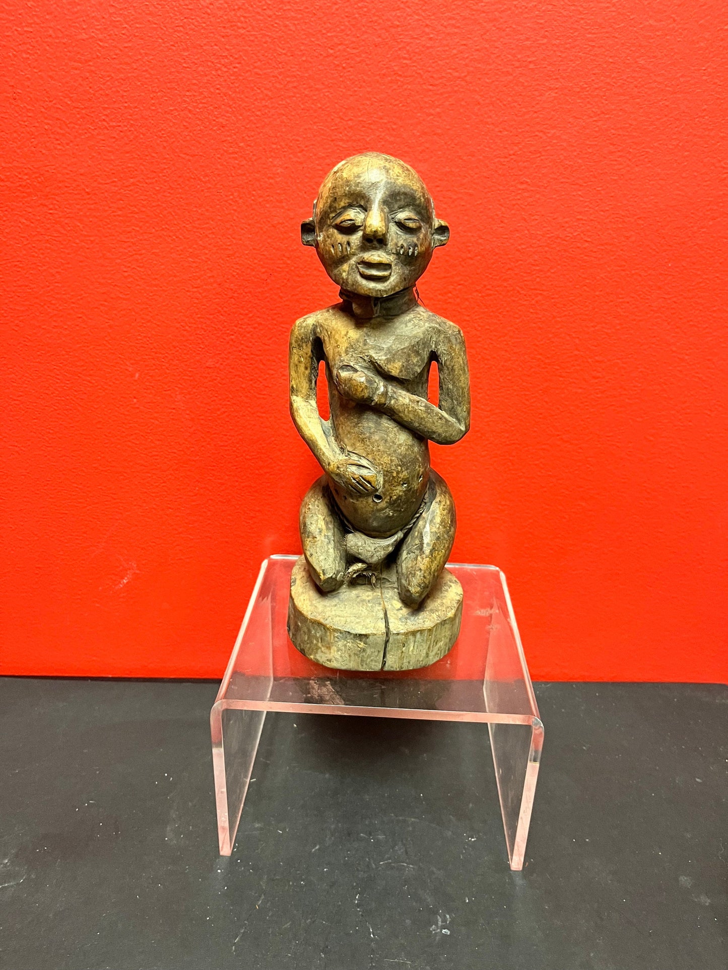 Fabulous rare early 1900s, 10 inch tall African fertility statue  great condition and wonderful patina