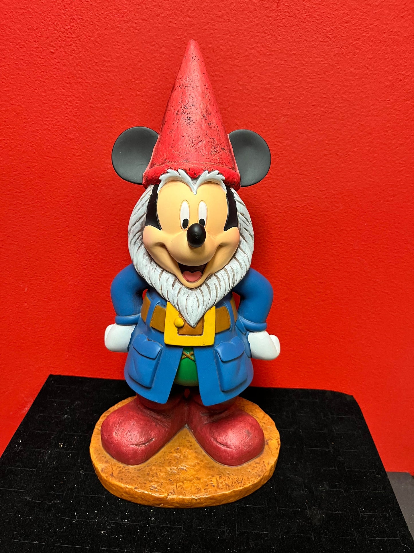 A  Magical 14 x 6 authentic Disney Mickey Mouse gnome  perfect condition  Disney Mickey gnome -