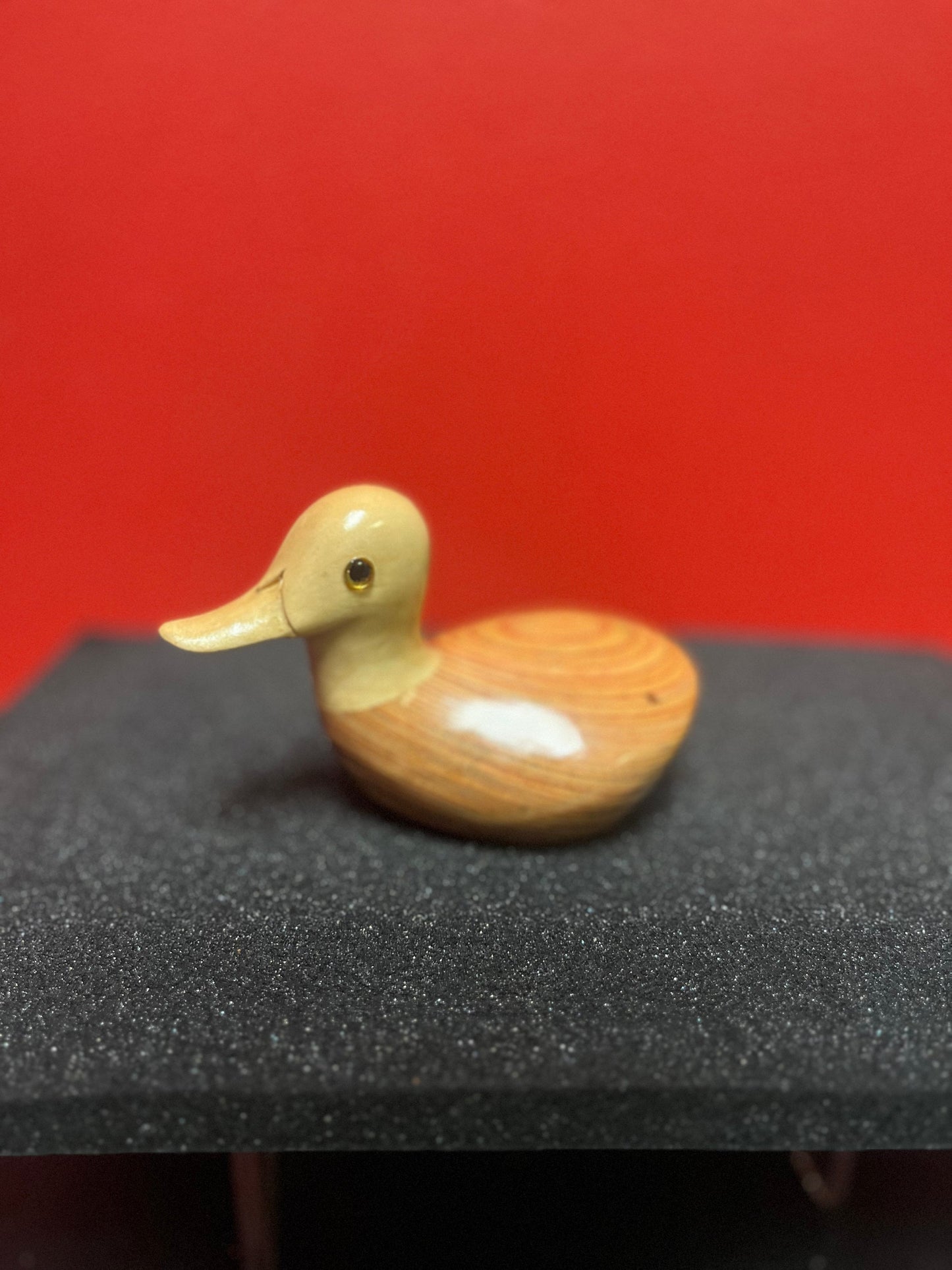 A  Unique 5 inch long golf club wood head by Campbell made into a duck ornament  number one wood  perfect golf gift