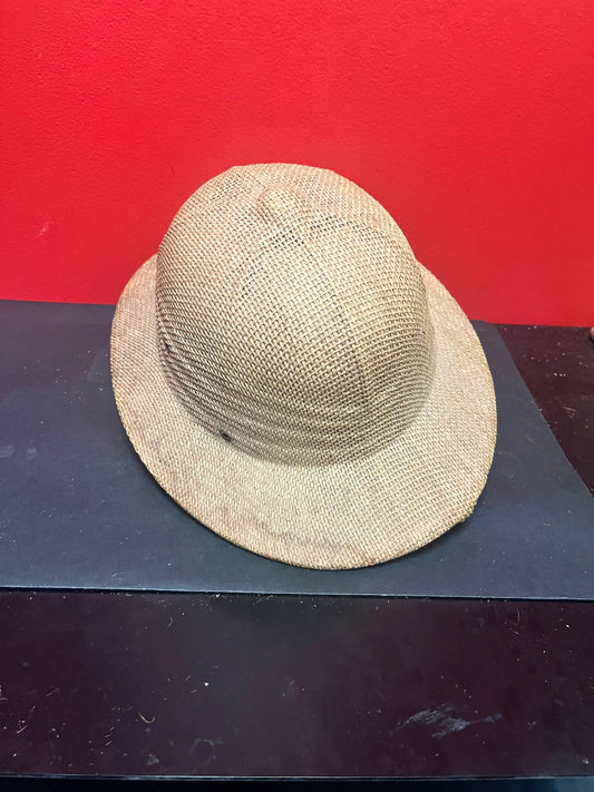 14 x 10 inch vintage Canadian made safari pith hat  9 x 7 inside good used condition and ready to wear or display