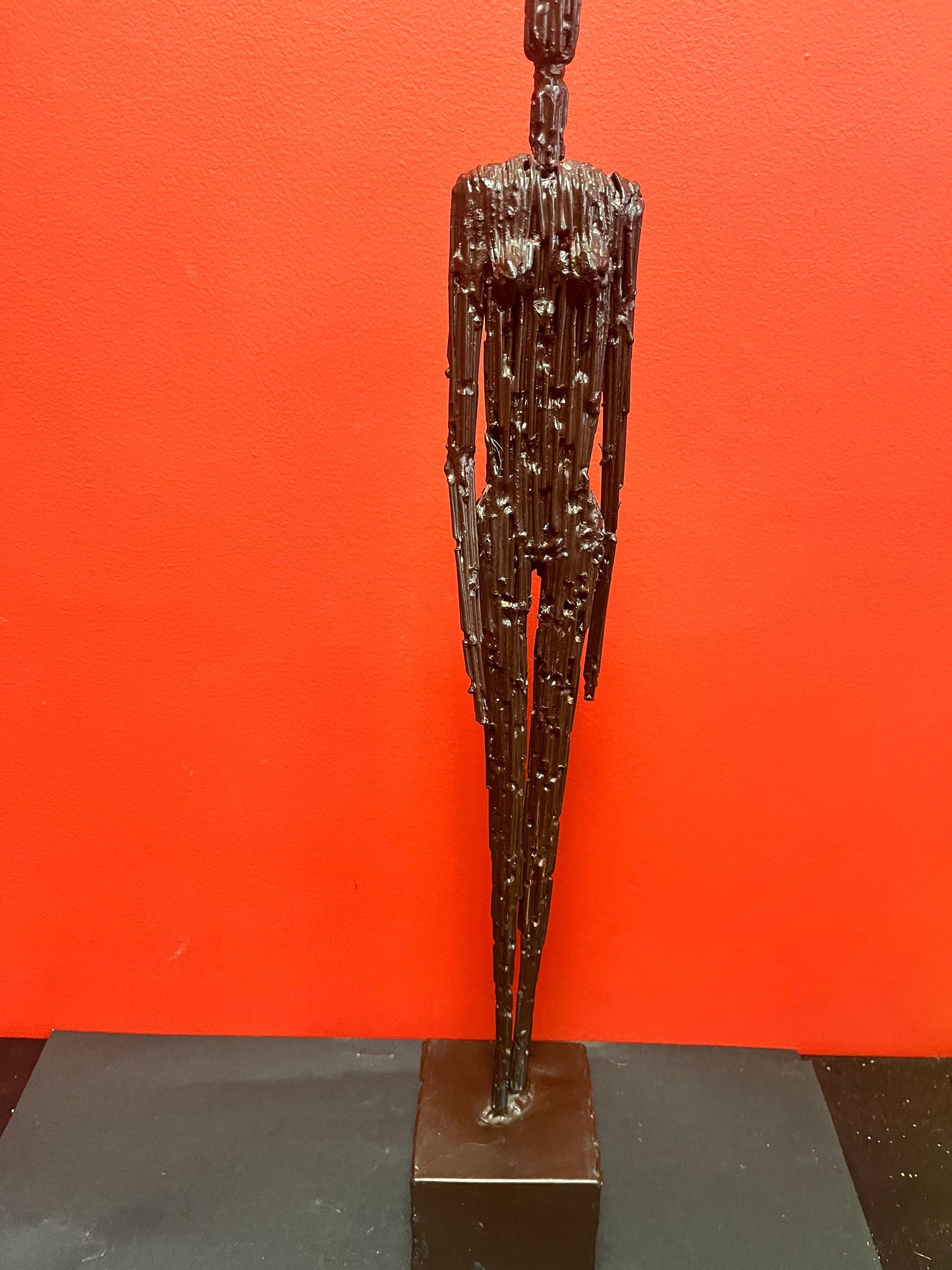 Fabulous 1960s brutalist nail art statue   26 inches high woman   so cool