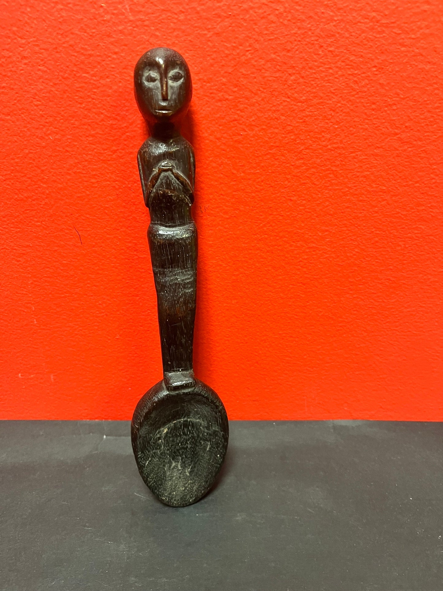 Lovely 9 inch western African ceremonial spoon  Late 1800s with amazing patina - wow