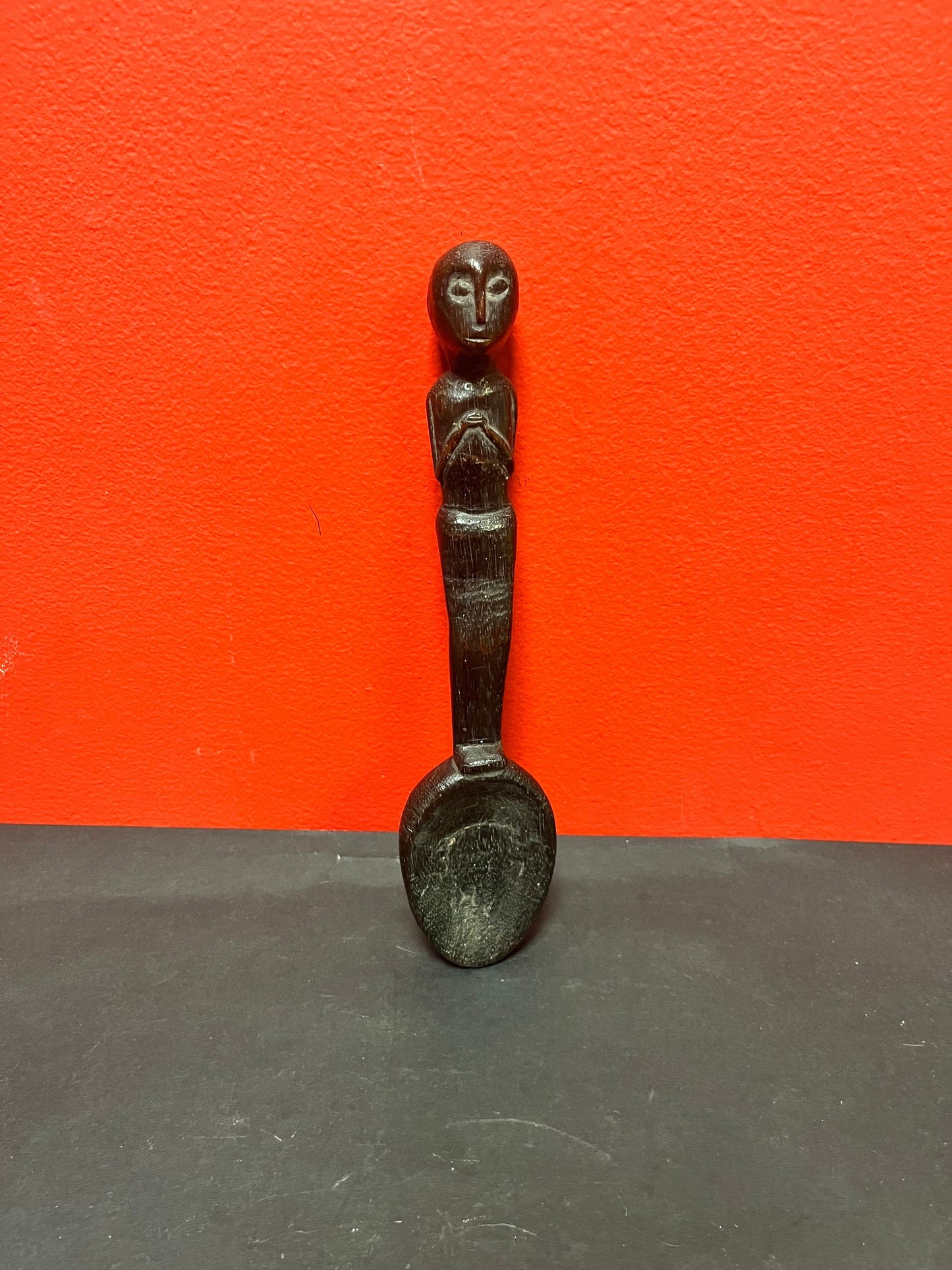 Lovely 9 inch western African ceremonial spoon  Late 1800s with amazing patina - wow