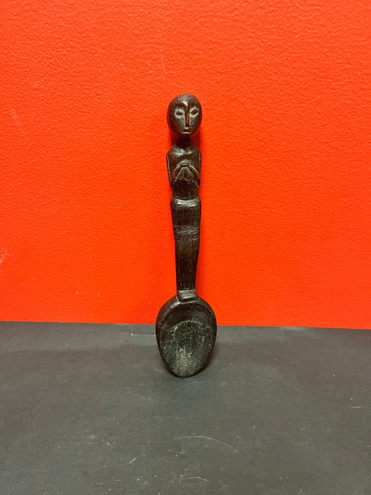 Lovely 9 inch western African ceremonial spoon  Late 1800s with amazing patina - wow