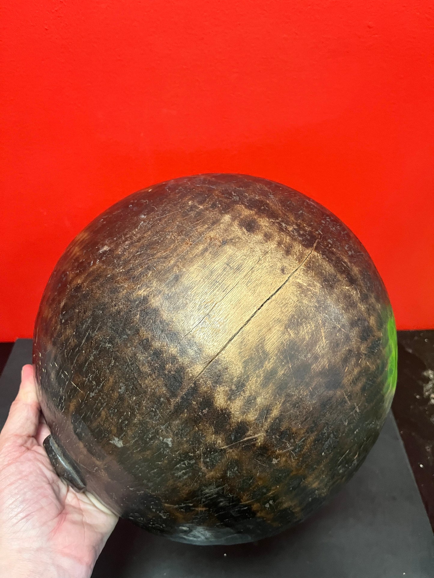 Simple and fantastic 12 x 7 high late 19 century African bowl   possibly used for day-to-day activity  great patina and condition - wow