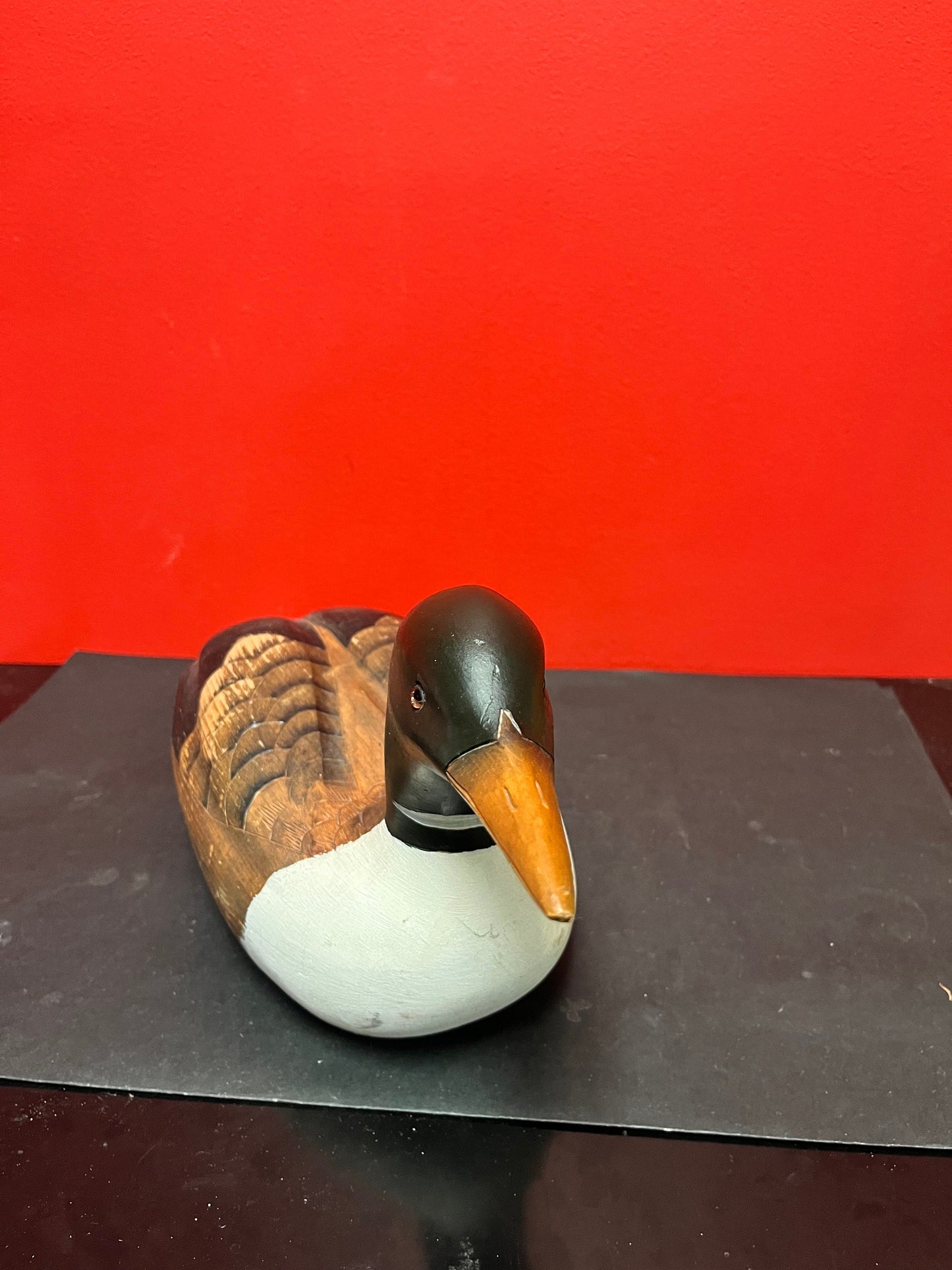 20 x 8 high Canadian signed handmade wooden duck decoy with great detail