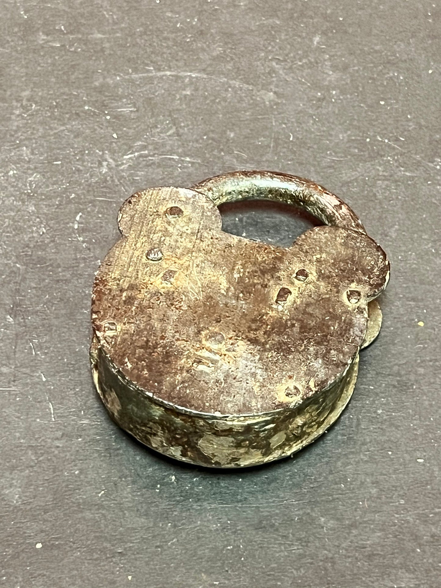 Lovely antique 4 inch long padlock  no key  great decoration