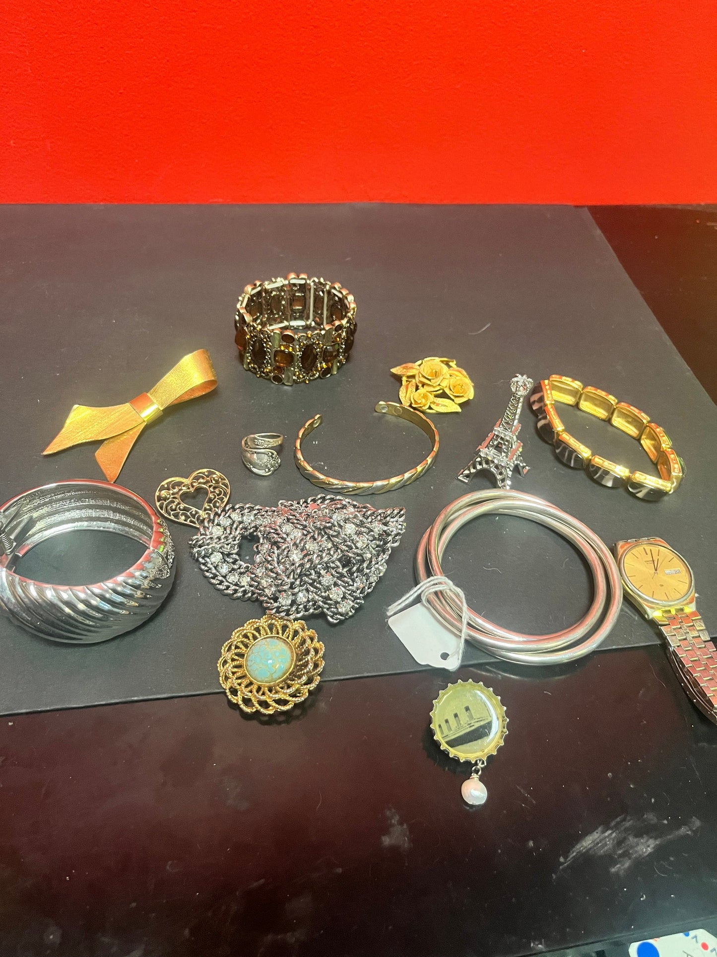 Cool costume jewellery job lot   you get it all  roll the dice   perfect for gifts or resale