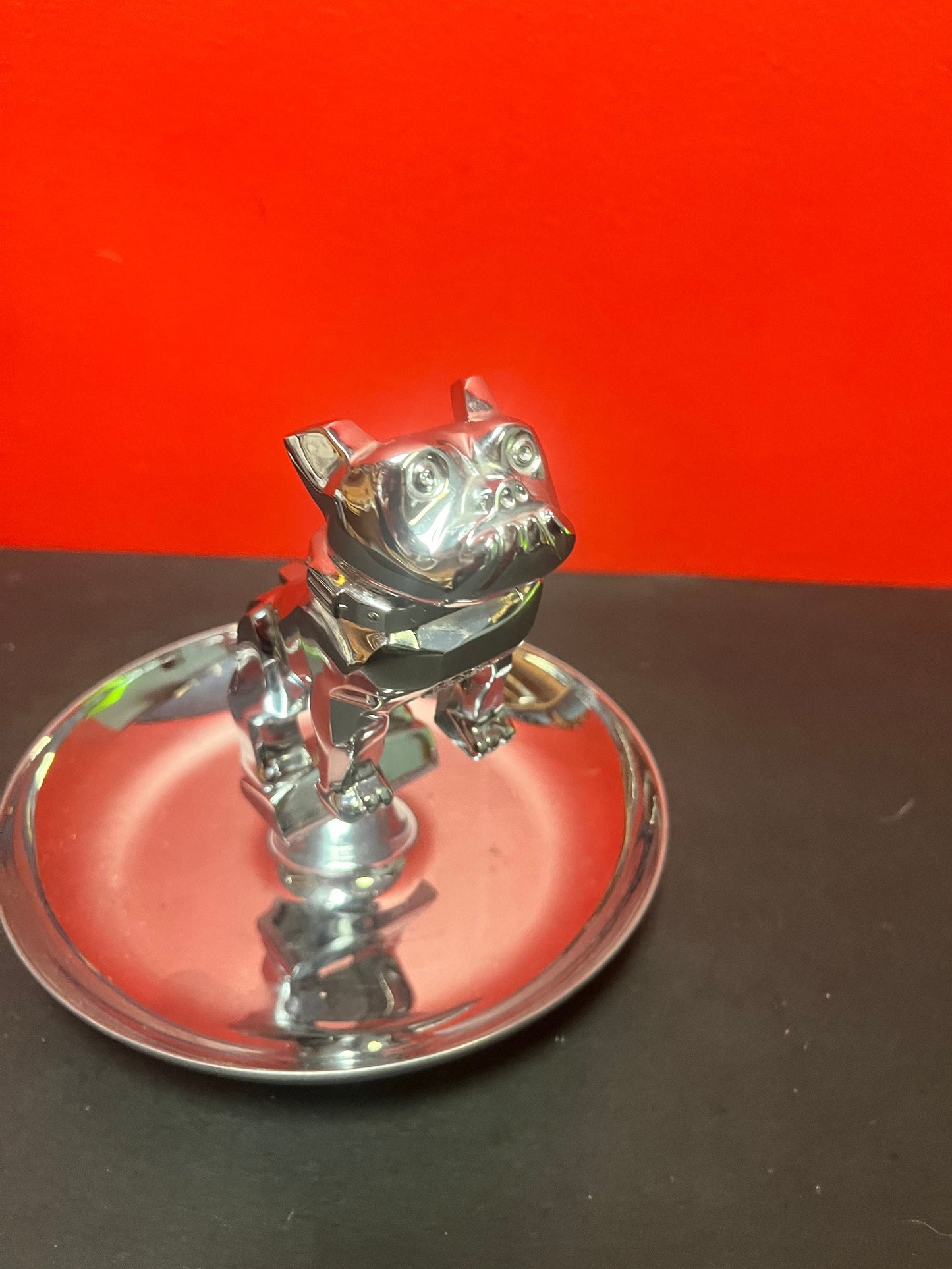 Absolutely fabulous authentic vintage truck bulldog mascot cigar ashtray  unbelievably good condition great gift