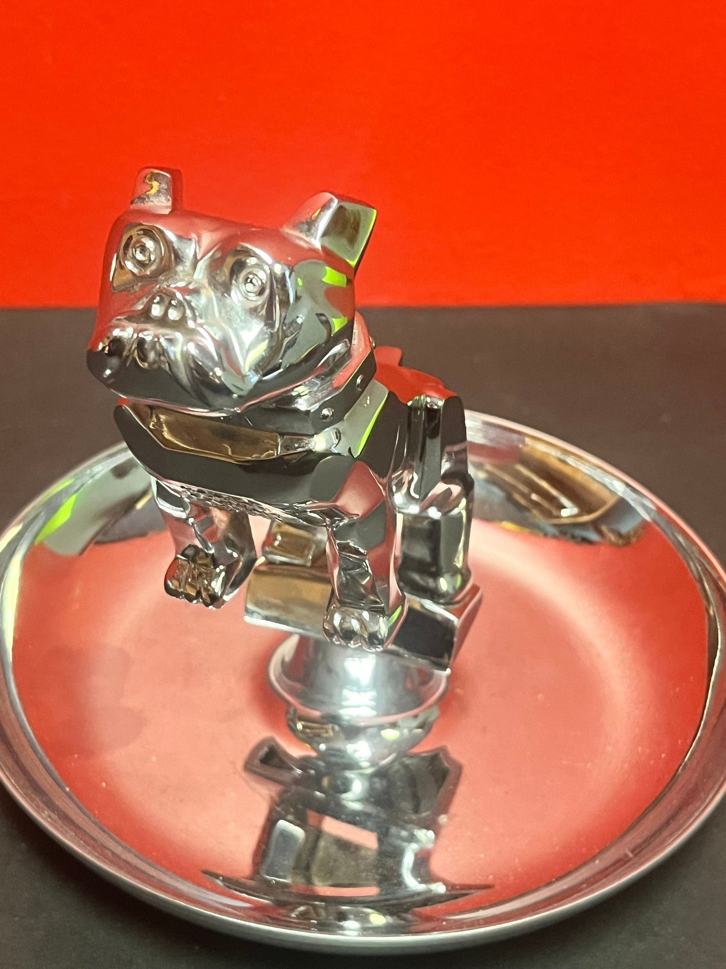 Absolutely fabulous authentic vintage truck bulldog mascot cigar ashtray  unbelievably good condition great gift