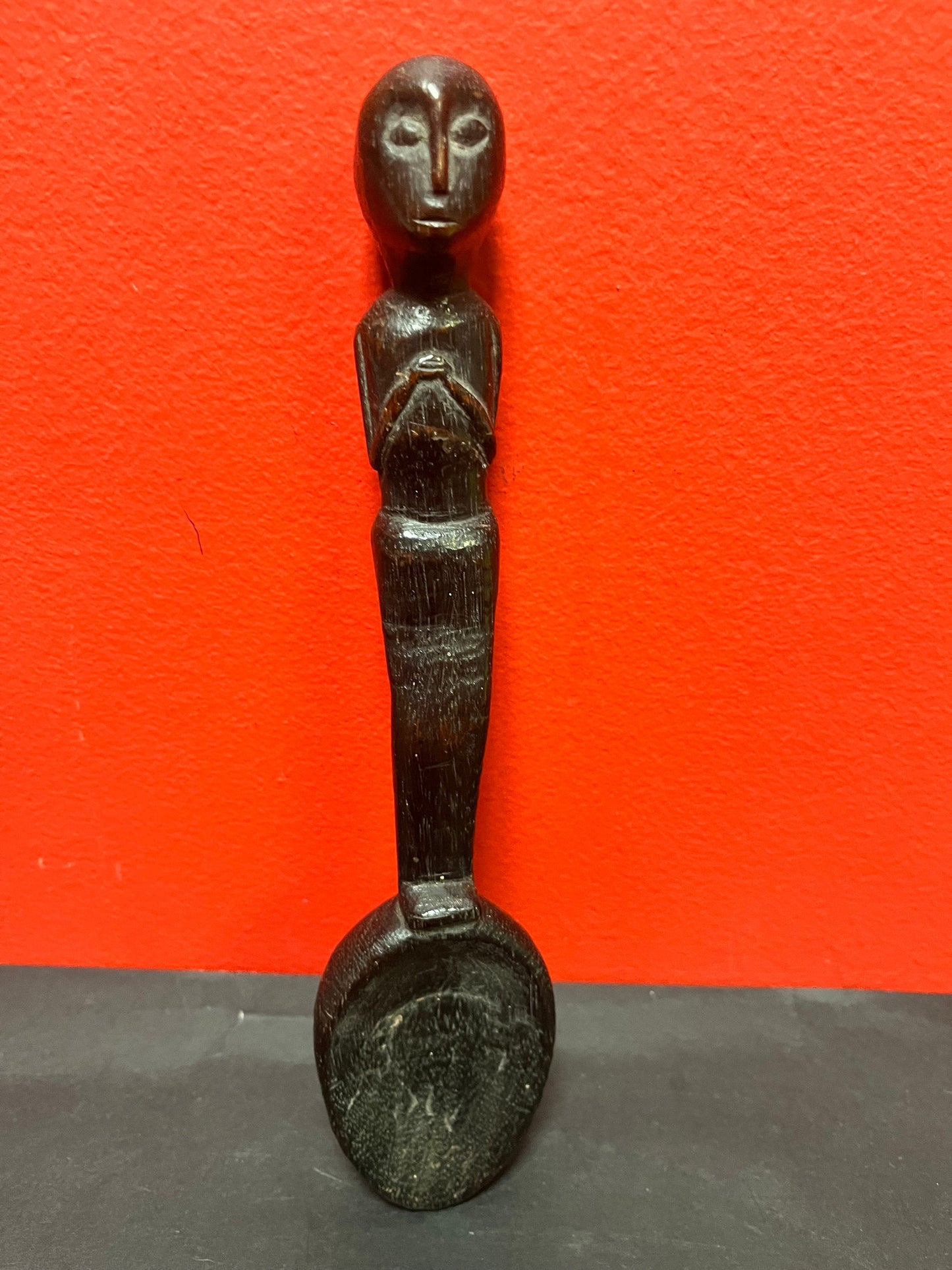 Lovely 9 inch western African ceremonial spoon  Late 1800s with amazing patina - wow