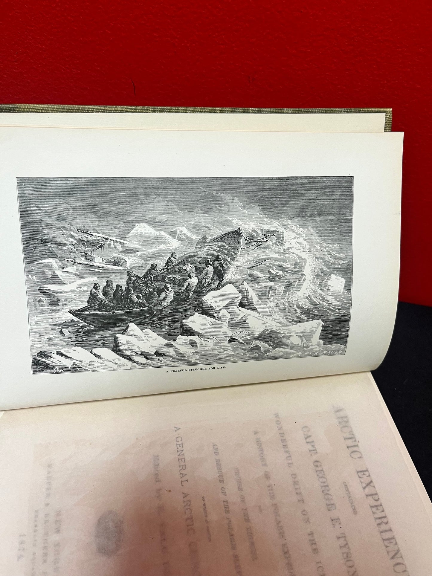 Absolutely fabulous 1874 first edition Arctic experiences Book published in New York pretty good condition condition and no cover - wow