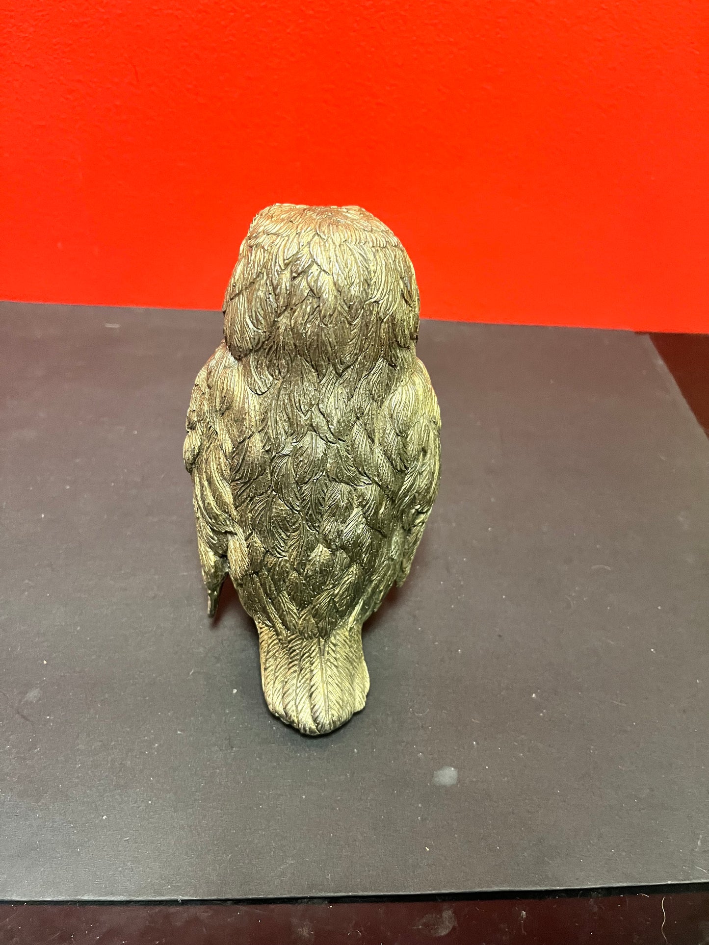 6.5 inches Italian silver plate owl  2 .5 kg  great detail  older piece