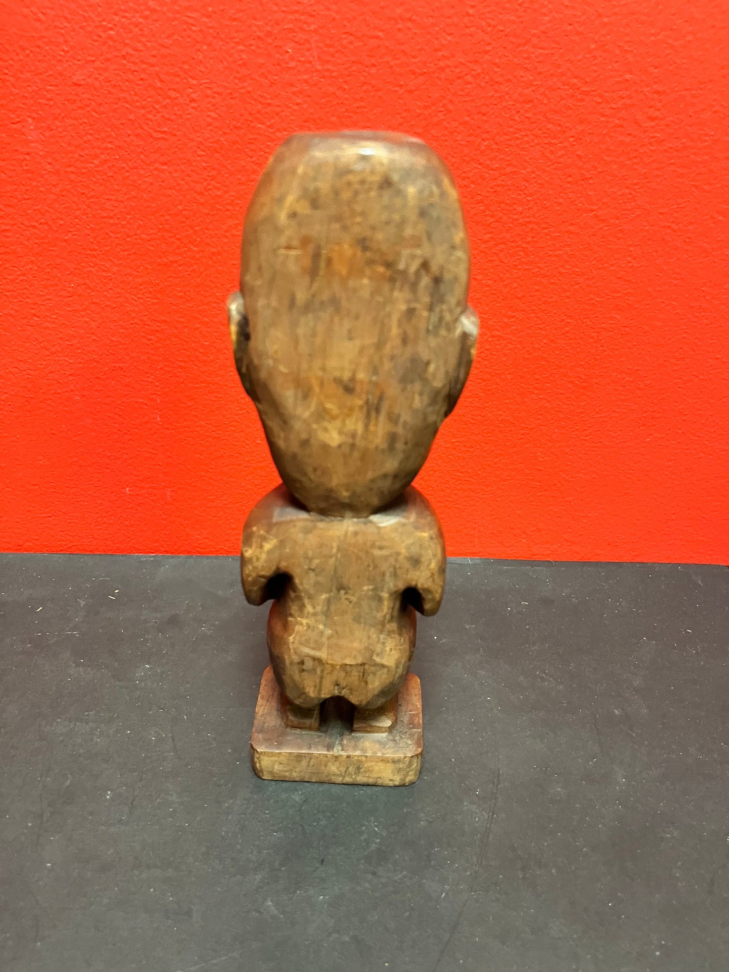 Beautiful Older Maori 10 inch tall, heavy wooden statue with great detail