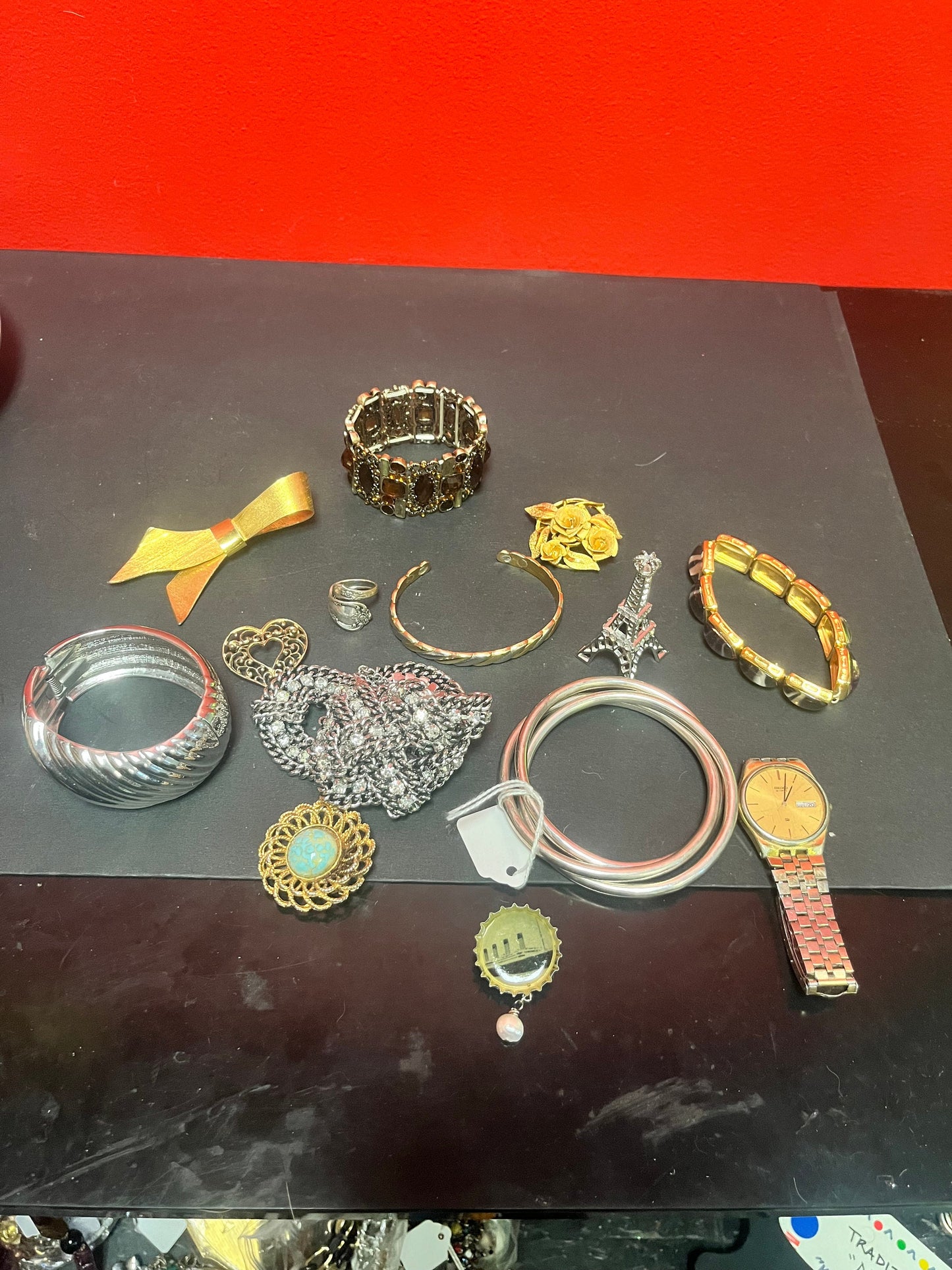 Cool costume jewellery job lot   you get it all  roll the dice   perfect for gifts or resale