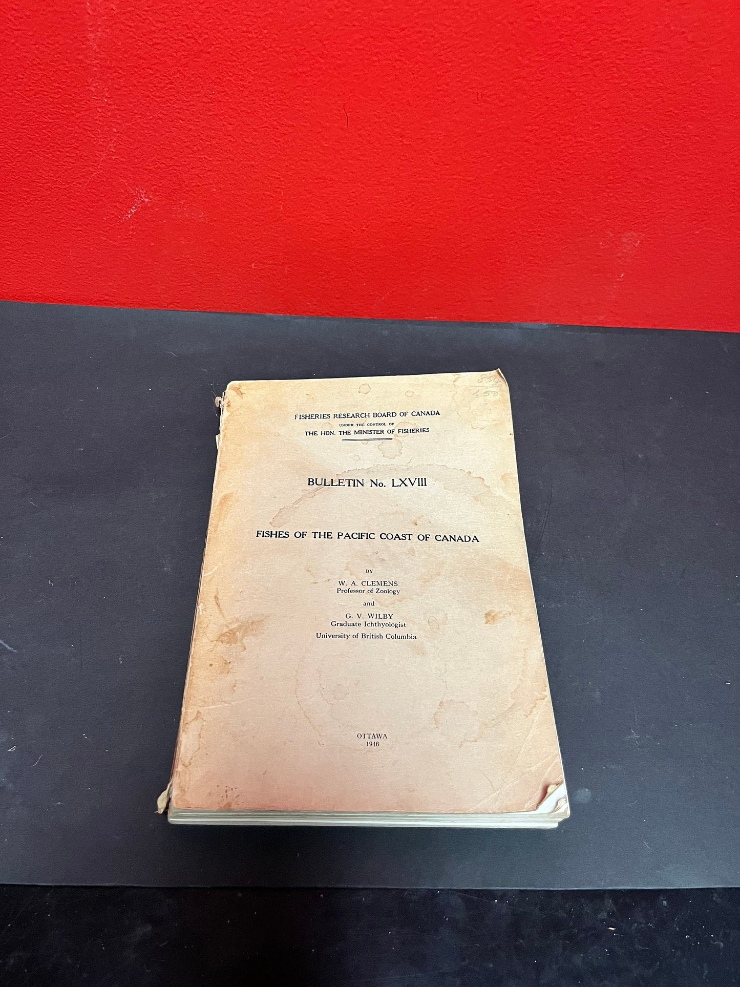 Very cool 1916 University of British Columbia fishes of the Pacific coast of Canada book  - 368 pages  as is condition - great gift