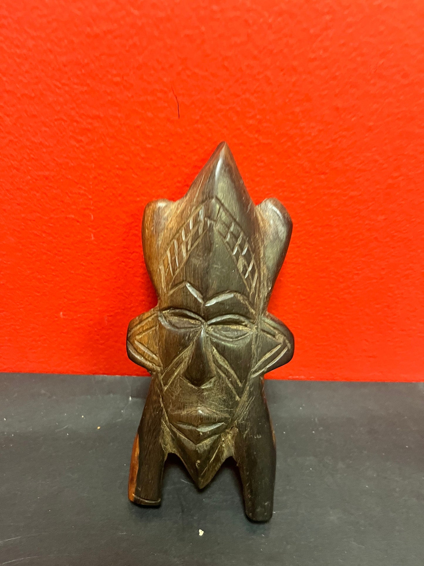 6 inch tall African passport mask   nice detail and quality  older