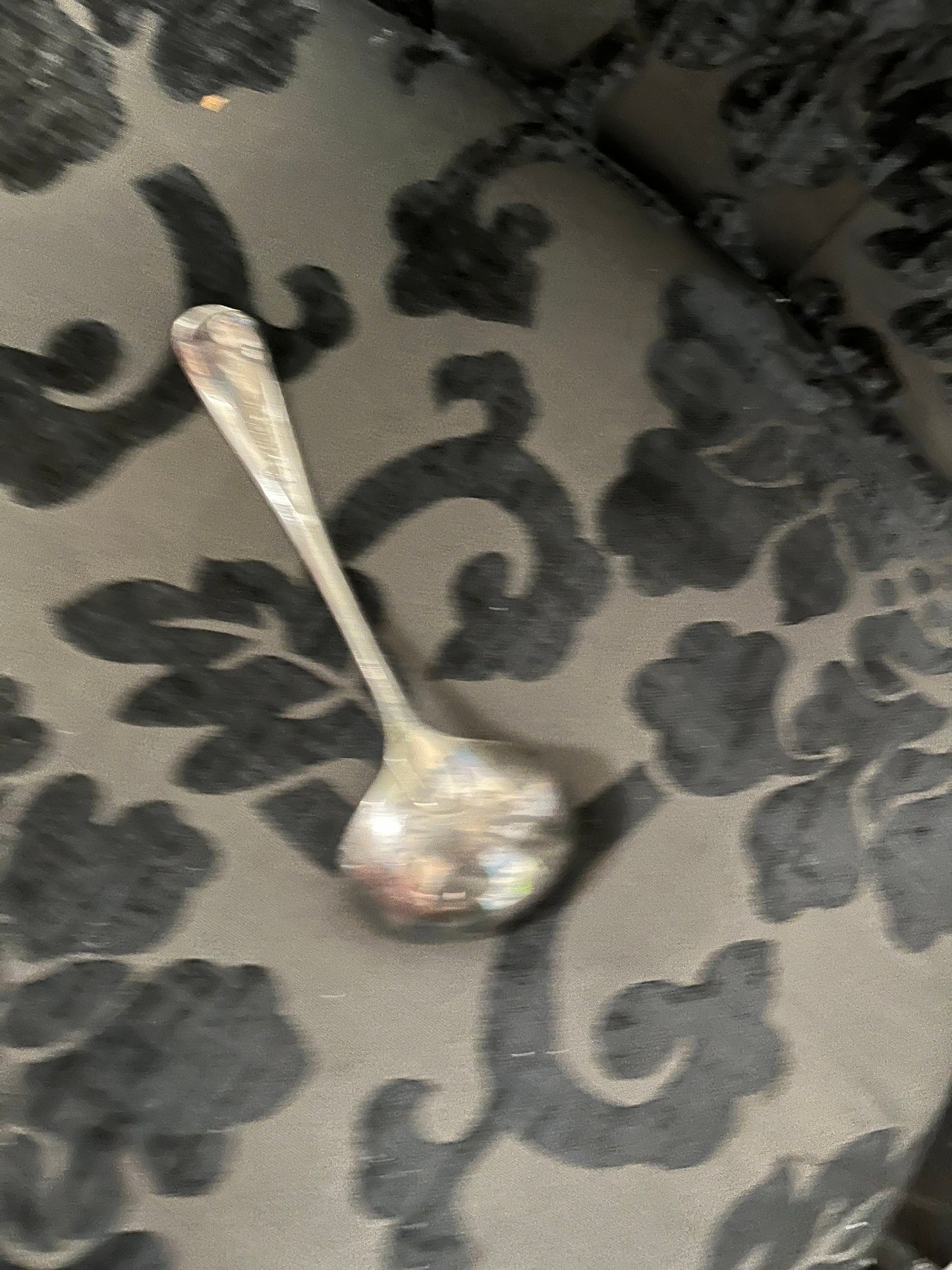 7 inch long, antique silver plated ladle  Nice condition