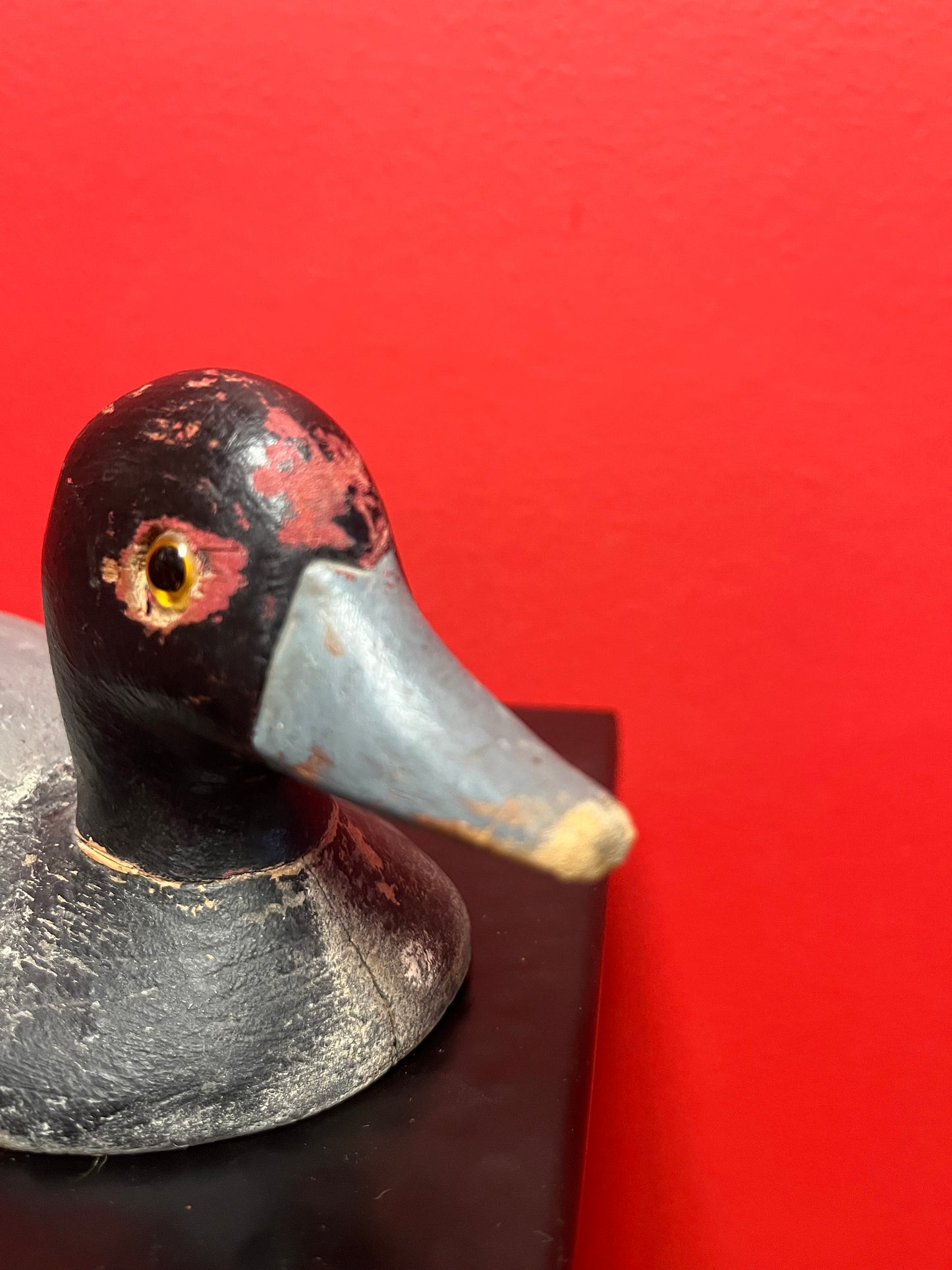 Wonderful 8 inch long antique Canadian salesman sample duck decoy   Very rare and very cool  great value