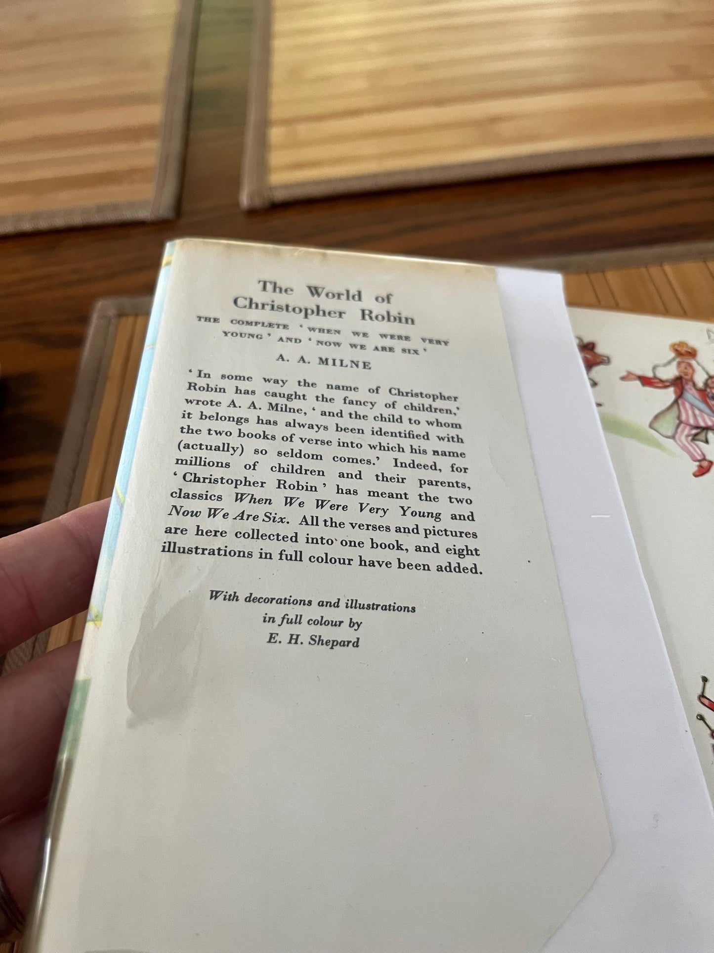 The world of Christopher Robin by AA Milne  good condition  243 pages  great gift  1958 edition