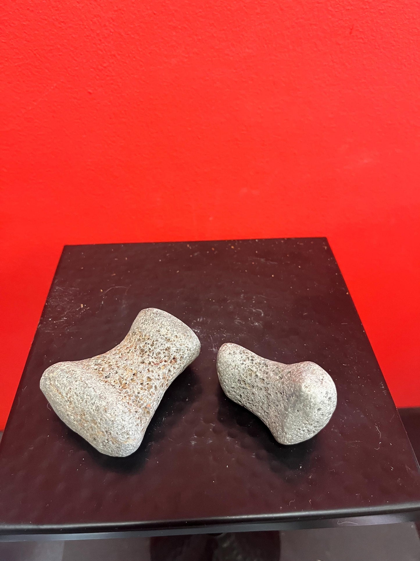 Two wonderful authentic indigenous first nations stone tools  from museum quality collection  2.5 and 3 inches long - rare